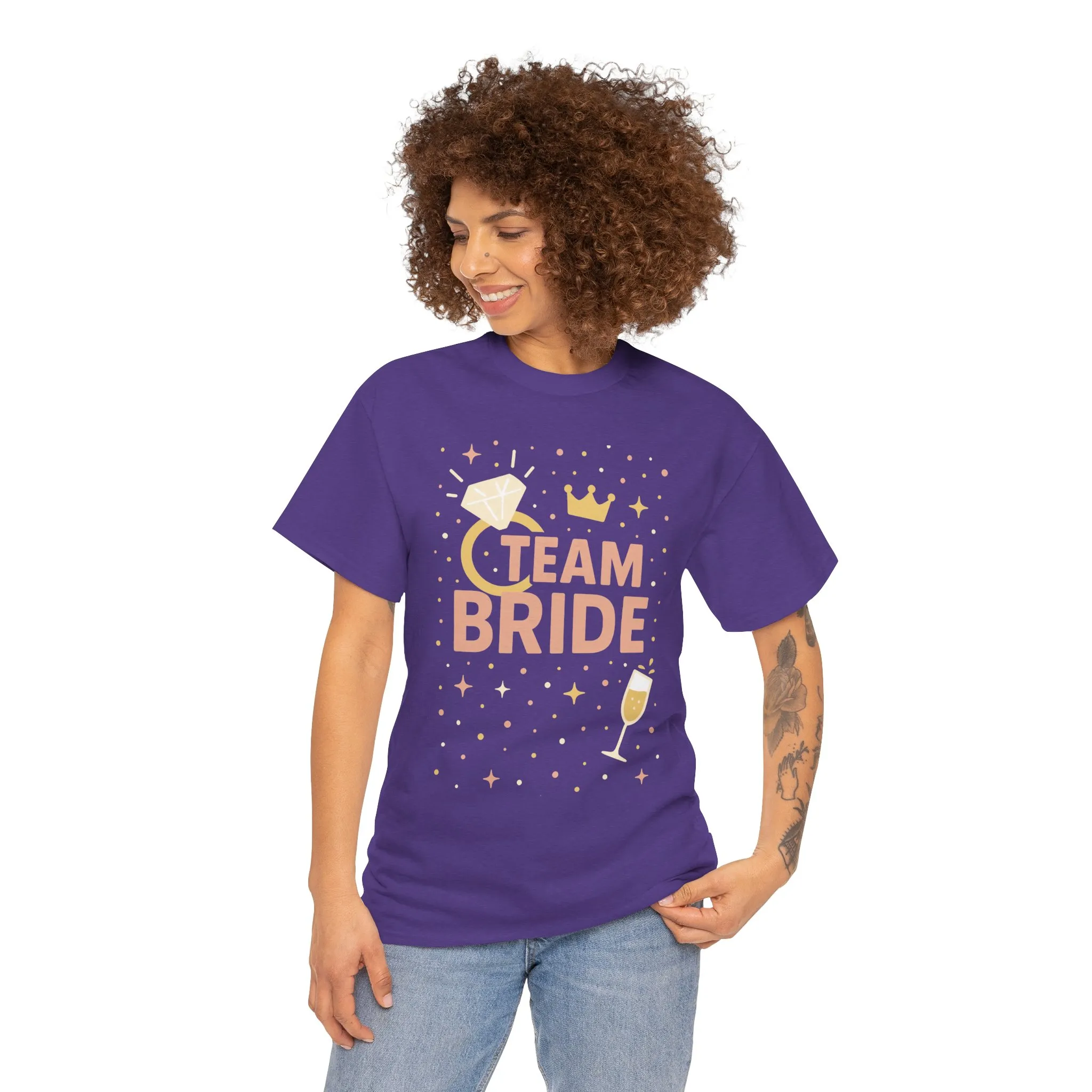 Team Bride T-Shirt, Bachelorette Party Tee, Bridesmaid Wedding Tee, Hen Party Matching Shirts, Bridal Shower, Bridesmaids Gift - Image 35