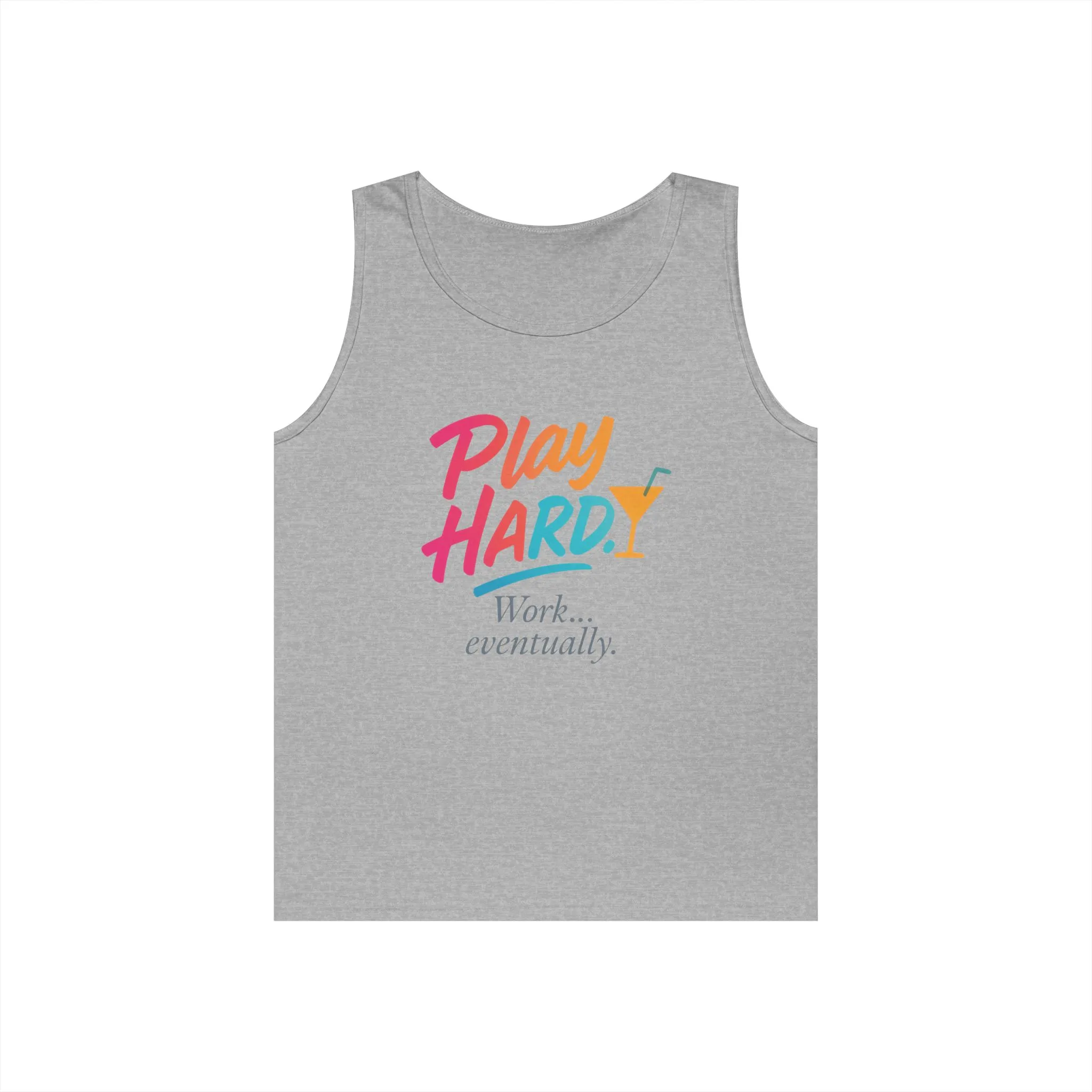 Play Hard, Work Eventually Tank Top, Womens Cotton Tank, Summer Apparel, Casual Wear, Gift for Him/Her, Beach Ready - Image 7