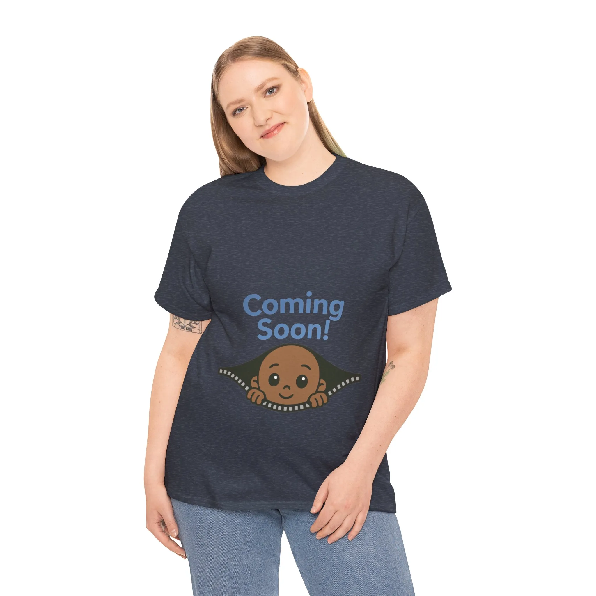 Coming Soon Maternity Tee, Cute Baby Boy Pregnancy Announcement Tee, Funny Expecting Mom Gift, Gender Reveal Tee, Baby Shower Top - Image 36