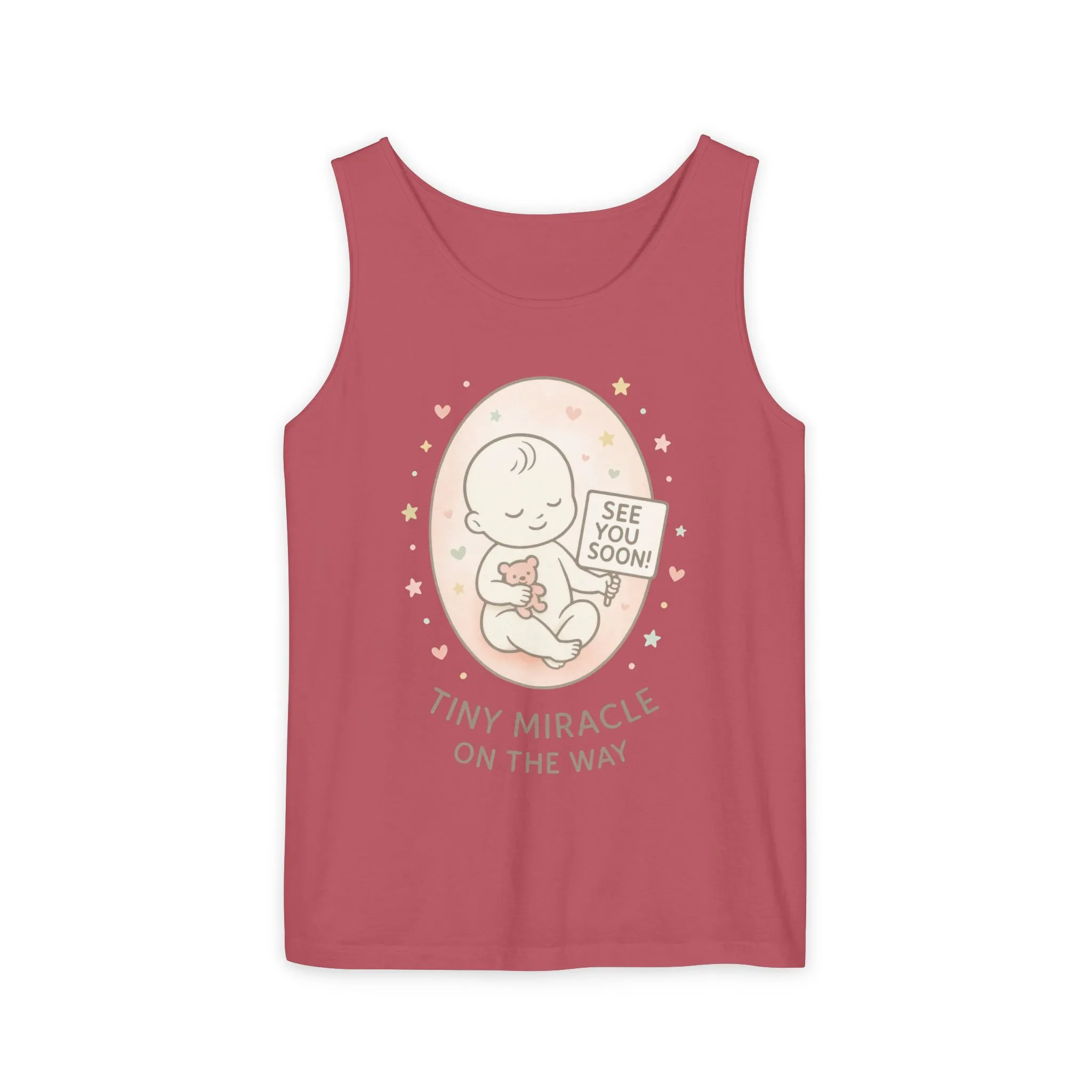 Coming Soon Maternity Tank Top, Cute Baby Pregnancy Announcement Shirt, Expecting Mom Gift, Gender Reveal Tee, Baby Shower Gift - Image 2