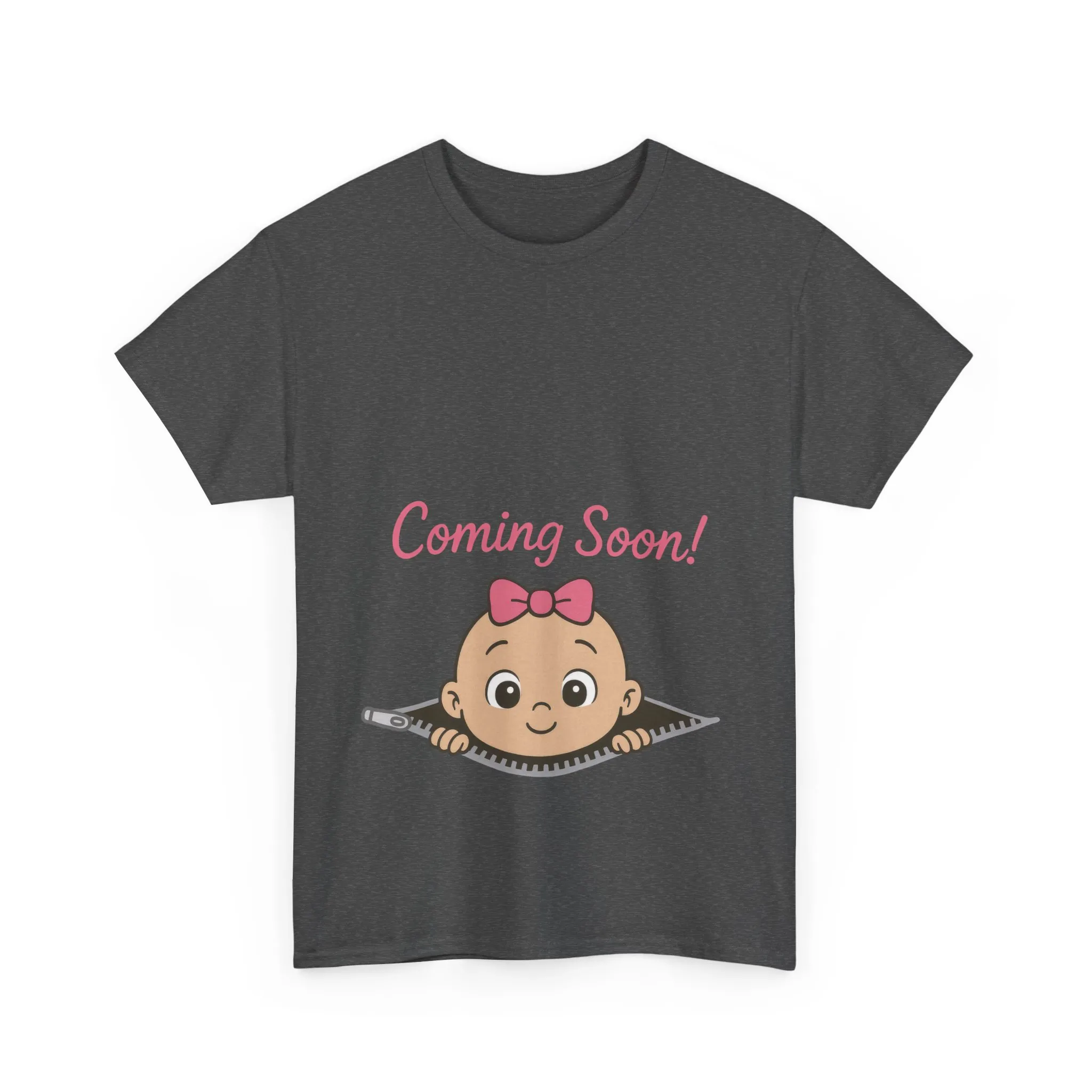 Coming Soon Maternity T-Shirt, Cute Baby Girl Pregnancy Announcement Shirt, Expecting Mom Gift, Gender Reveal Tee, Baby Shower Gift - Image 16