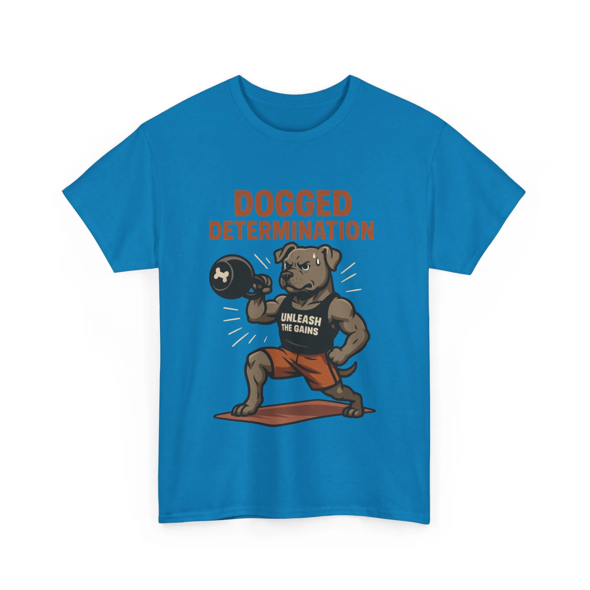 Funny Gym Dog T-Shirt for Men, Workout Bulldog Graphic Tee, Fitness Motivation Shirt, Dog Lover Gift, Dogged Determination Gym Tee - Image 19