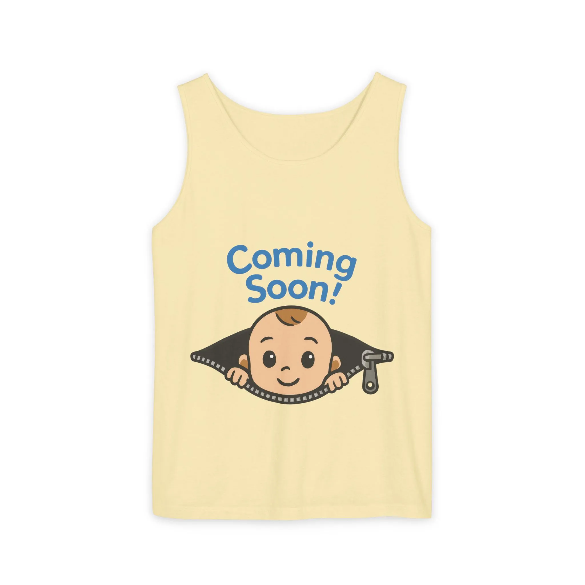 Coming Soon Maternity Tank Top, Cute Baby Boy Pregnancy Announcement Tee, Funny Expecting Mom Gift, Gender Reveal Tee, Baby Shower Top - Image 5