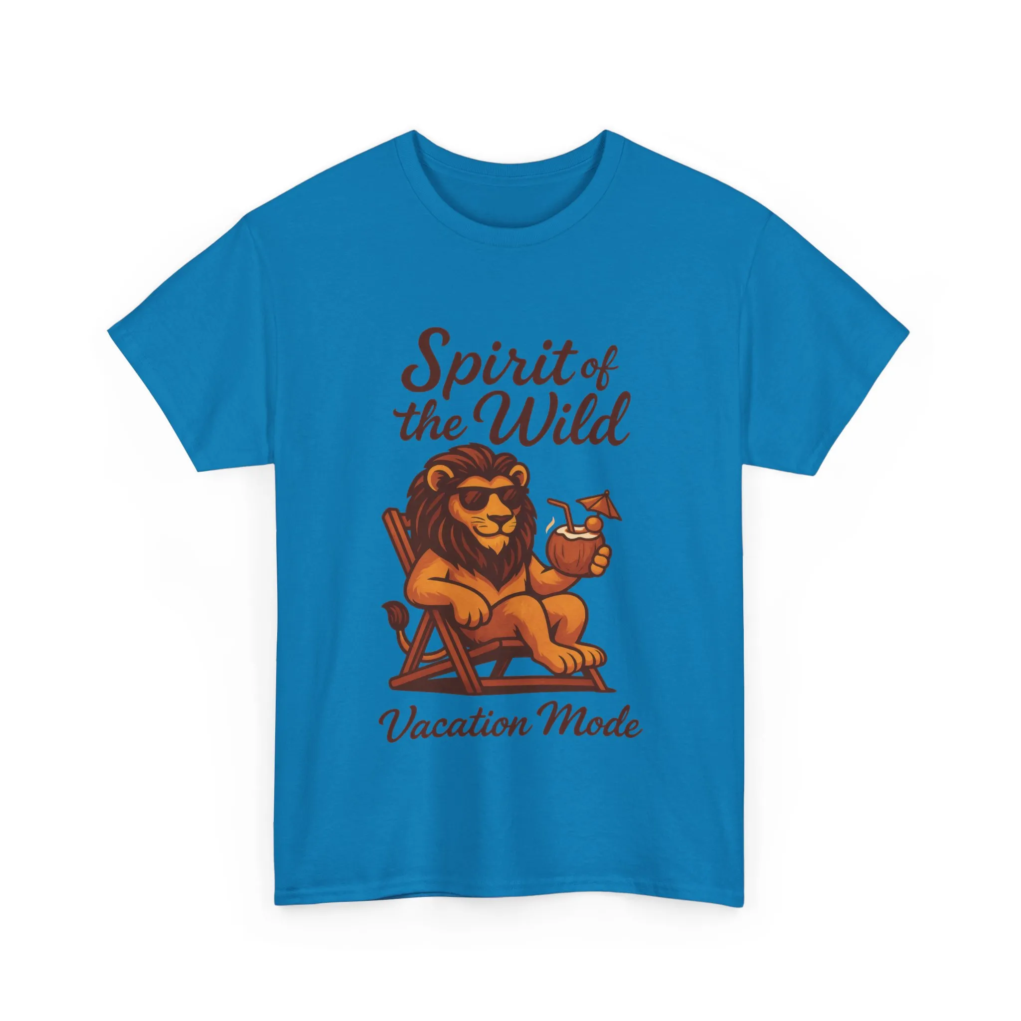 Spirit of the Wild Lion Shirt for Men - Vacation Mode Funny Summer Tee - Relaxed Jungle King Graphic, Vacation Mode, Perfect for Vacations - Image 22
