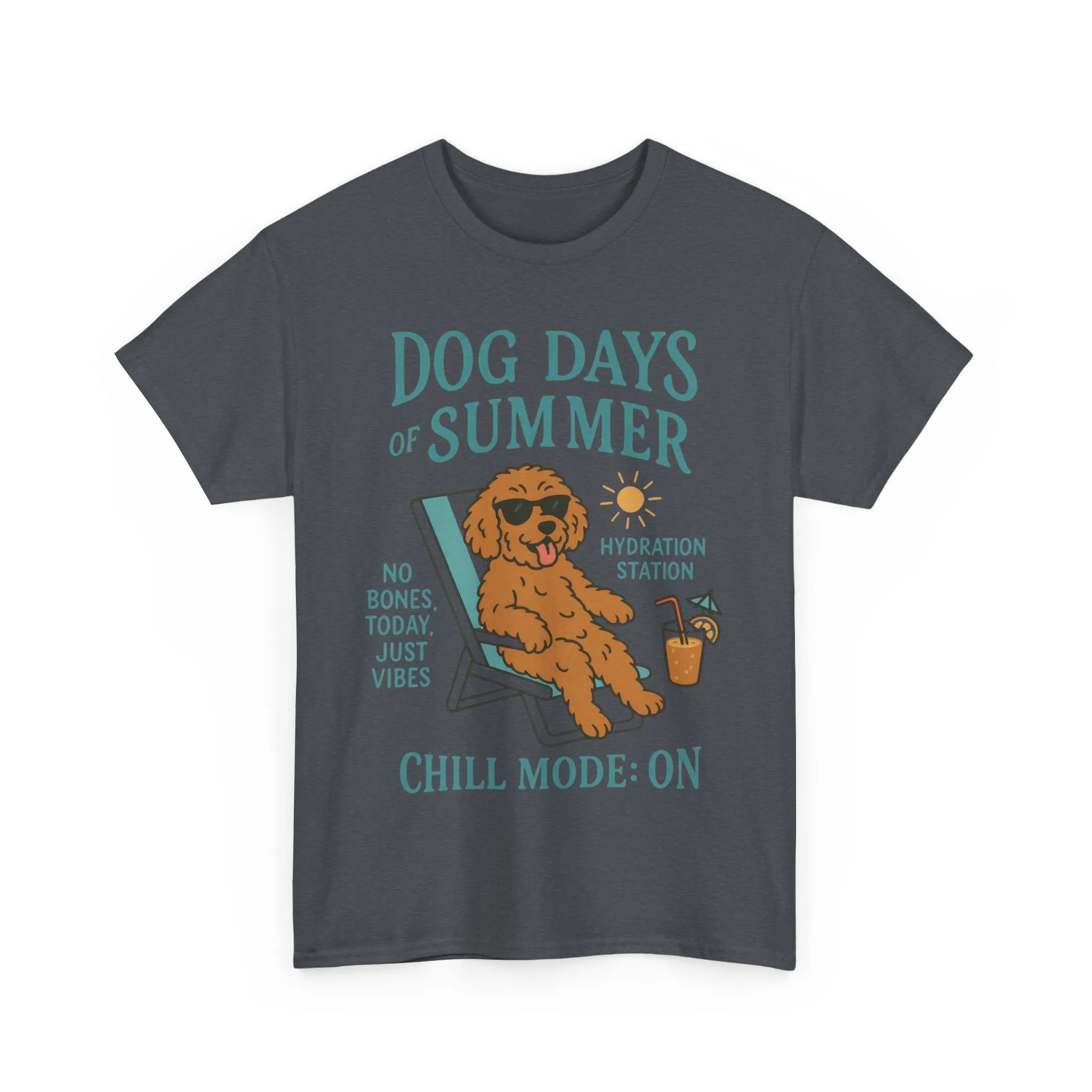 Dog Days of Summer Shirt, Funny Cute Dog Graphic Womens T-Shirt, Chill Mode ON Tee, Summer Puppy Vibes Gift, Dog Lover Gift - Image 19