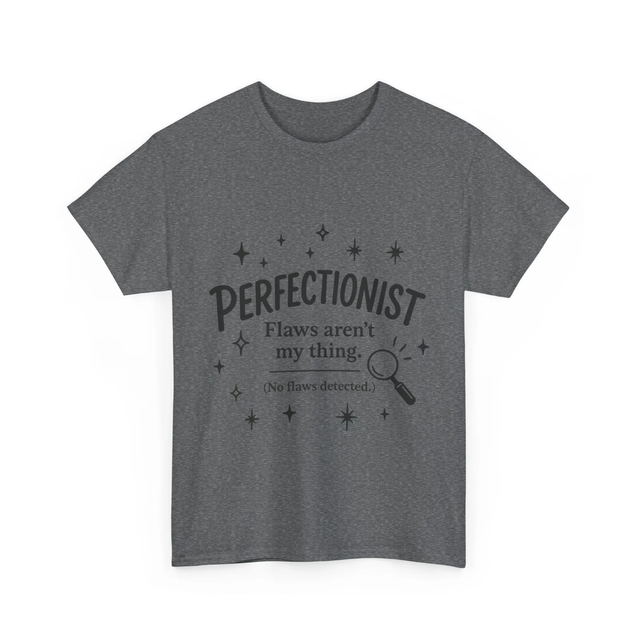 Funny Perfectionist T-Shirt for Women, No Flaws Detected Graphic Tee, Minimalist Humor Shirt, Gift for OCD, Flawless Queen - Image 19