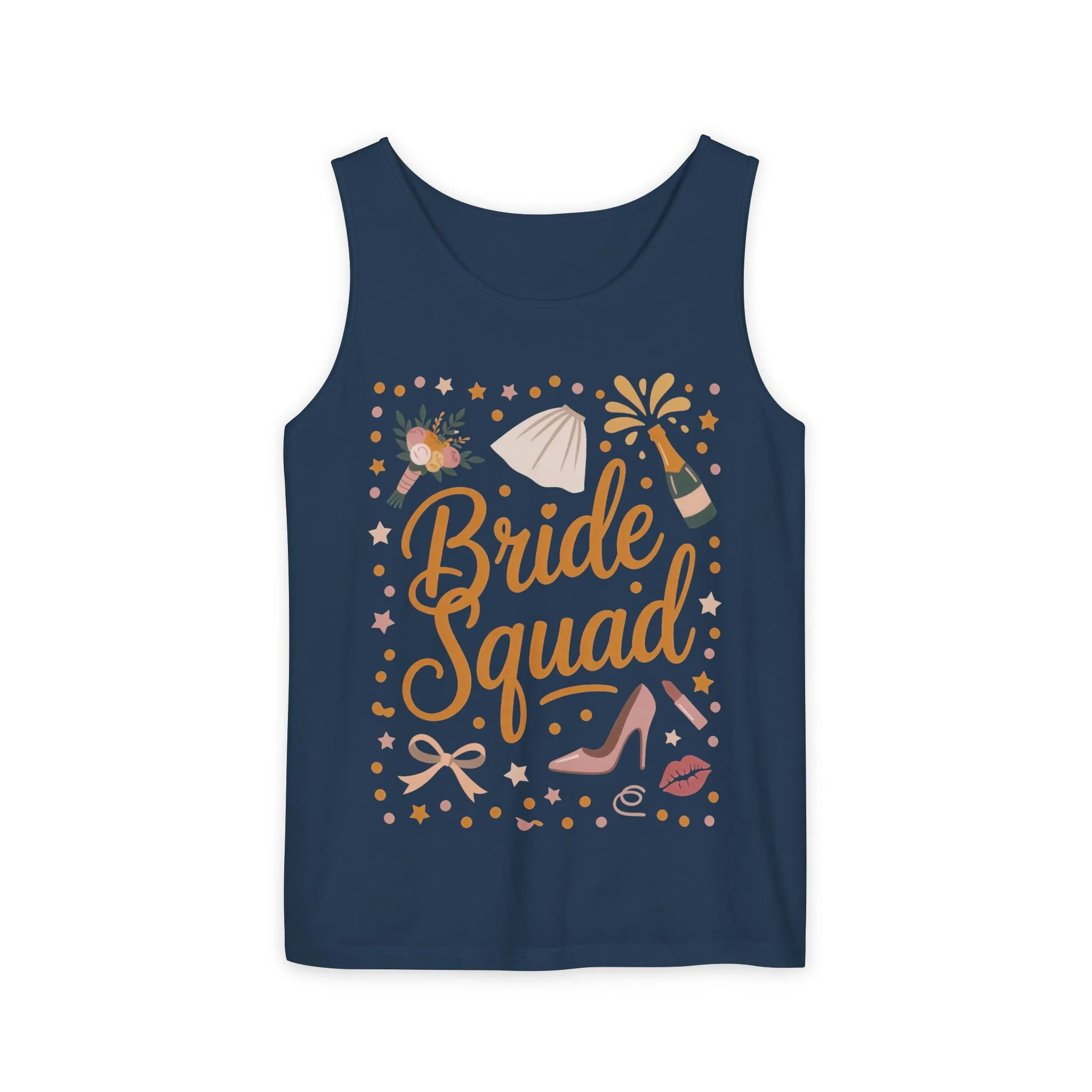 Bride Squad Tank Top, Bachelorette Party T-Shirt, Bridesmaid Wedding Tee, Hen Party Matching Shirts, Bridal Shower, Gift for Bridesmaids - Image 11