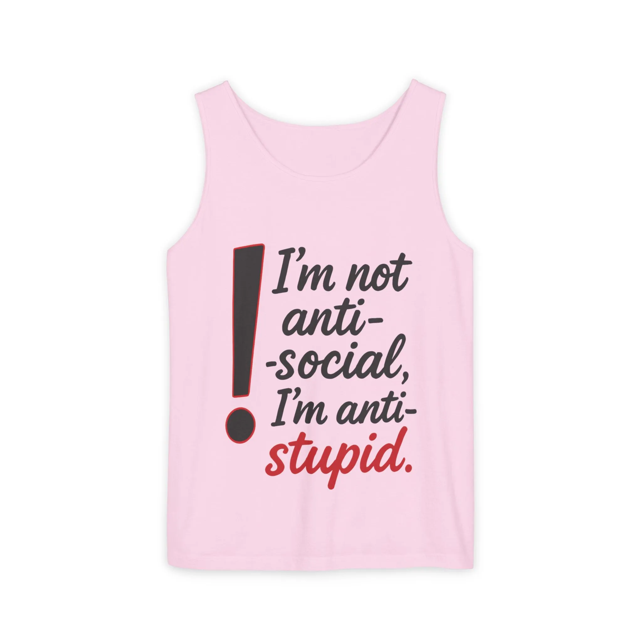 Anti-Social Womens Tank Top, Funny Graphic Summer Apparel, Beachwear, Humorous Womens Tee, Graphic Tee for Introverts & Thinkers - Image 28
