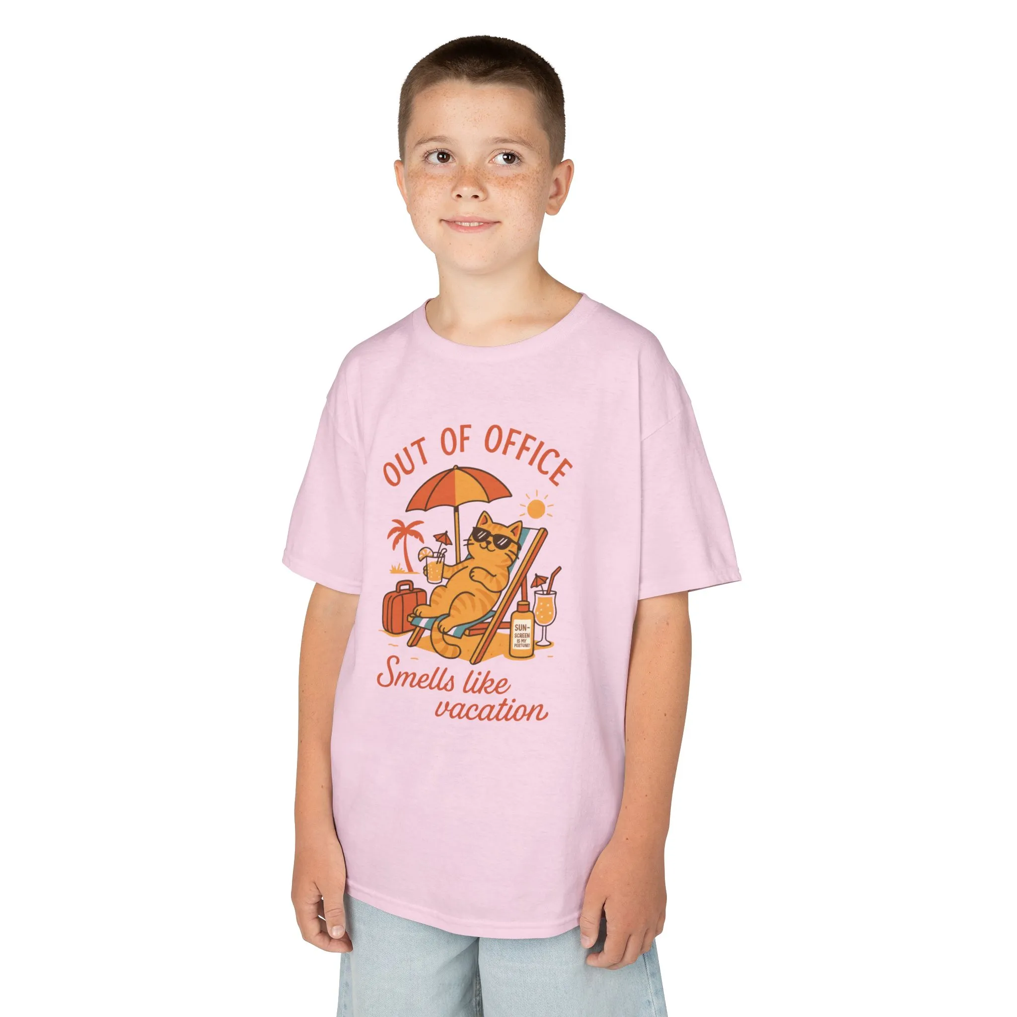 Funny Cat Vacation T-Shirt for Kids, Out of Office Beach Shirt, Summer Holiday Tee, Summer Fun, Beachwear, Travel Tee, Gift for Kids - Image 27