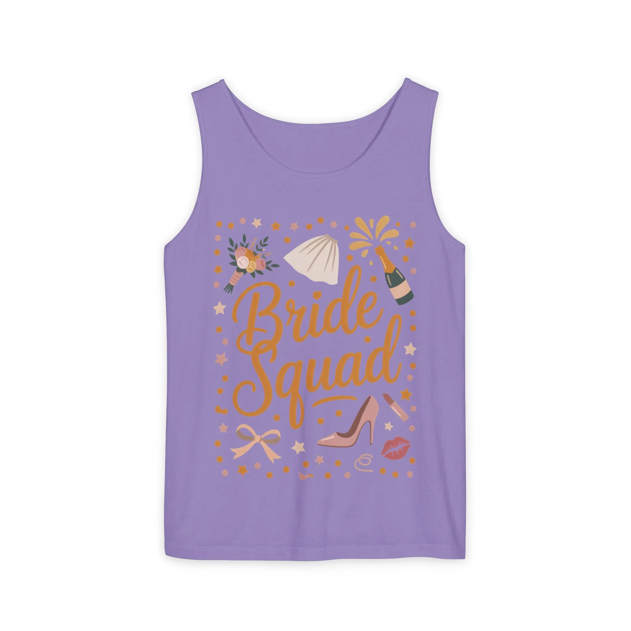 Bride Squad Tank Top, Bachelorette Party T-Shirt, Bridesmaid Wedding Tee, Hen Party Matching Shirts, Bridal Shower, Gift for Bridesmaids - Image 15
