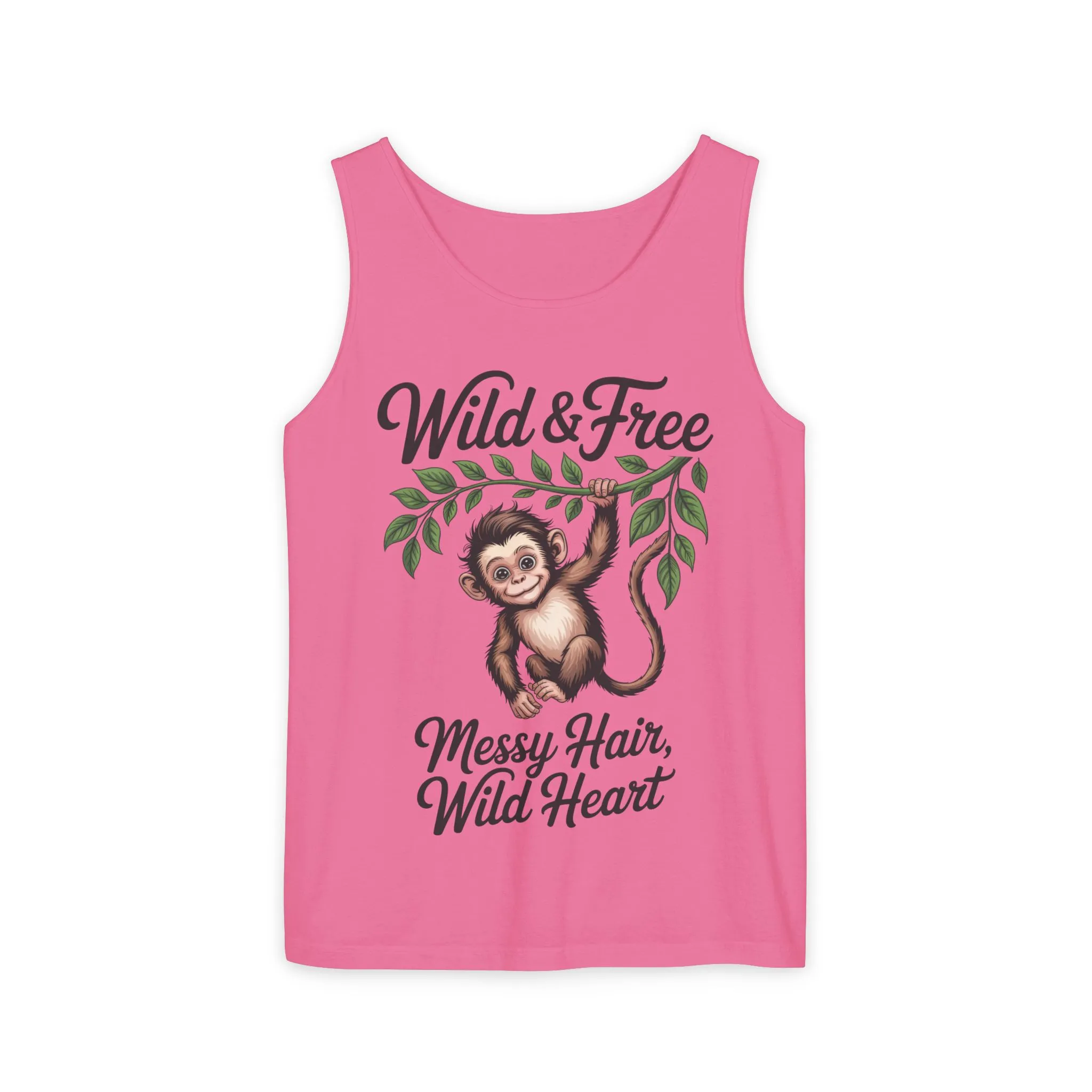 Wild & Free Monkey Tank Top, Messy Hair Wild Heart Womens Tank, Cute Jungle Animal Shirt, Boho Adventure Tank, Fun Nature Lover Gift - Image 28