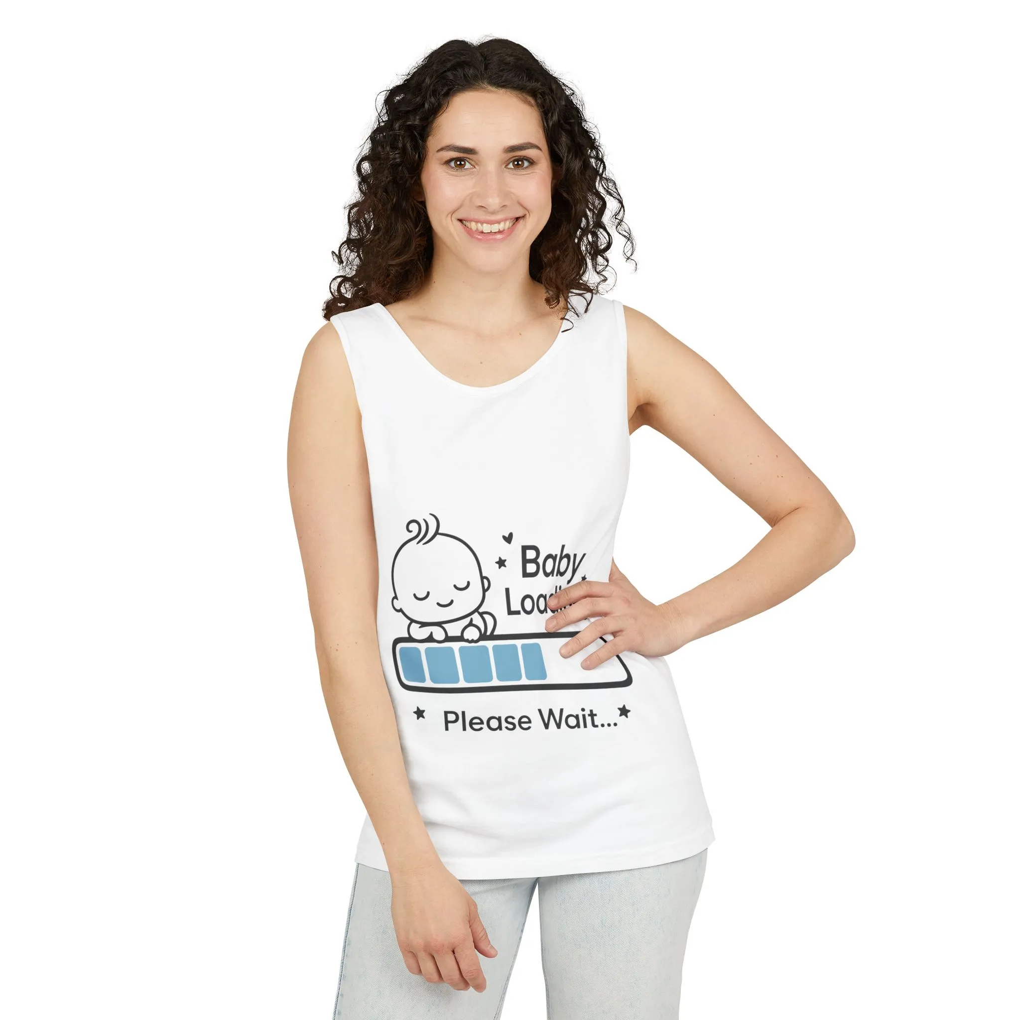 Baby Loading Maternity Tank Top, Pregnancy Announcement Shirt, Mom To Be Gift, Expecting Baby Gift, Pregnancy Reveal Top, Baby Shower Gift - Image 4