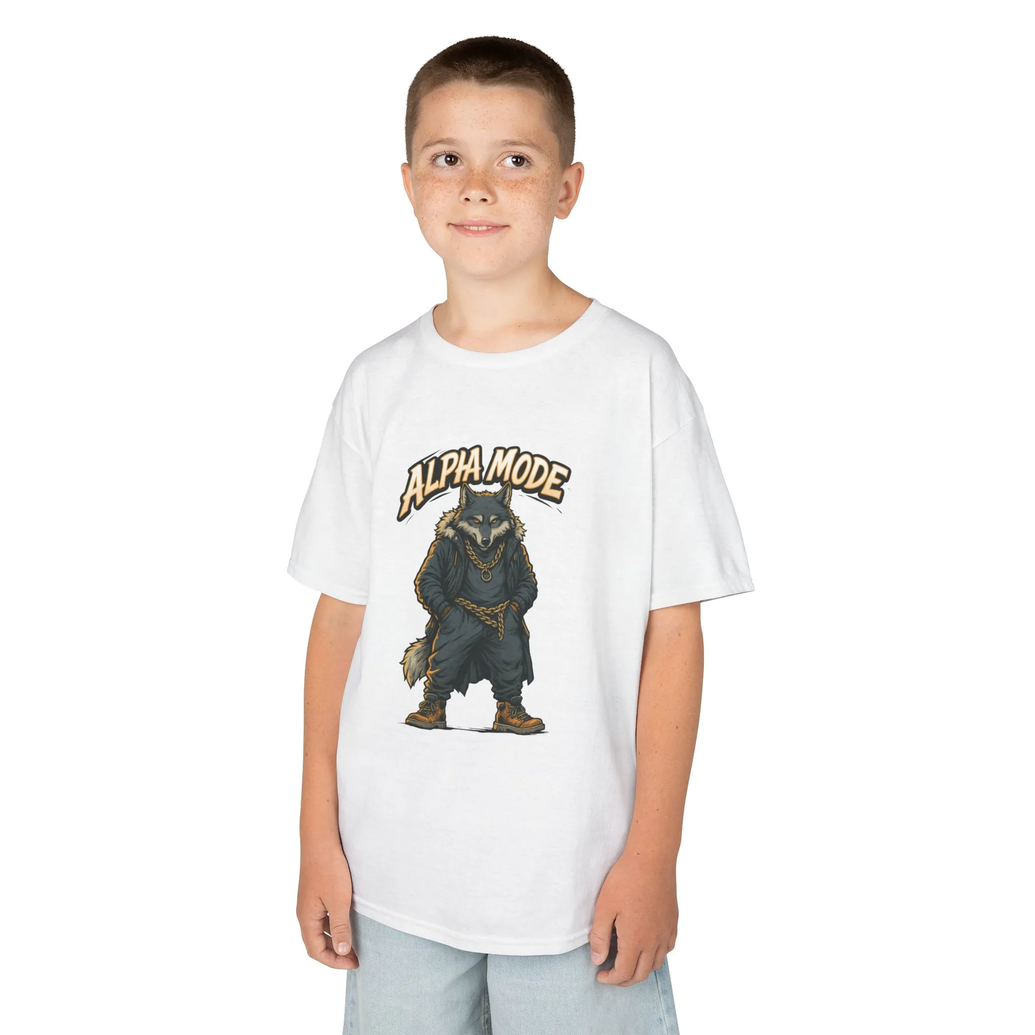 Alpha Mode Teen Wolf Shirt, Cool Youth Graphic Tee, Hip Hop Savage Wolf Tee, Graphic Kids Tee, Alpha Teen Streetwear, Wolf Gift for Teens - Image 6