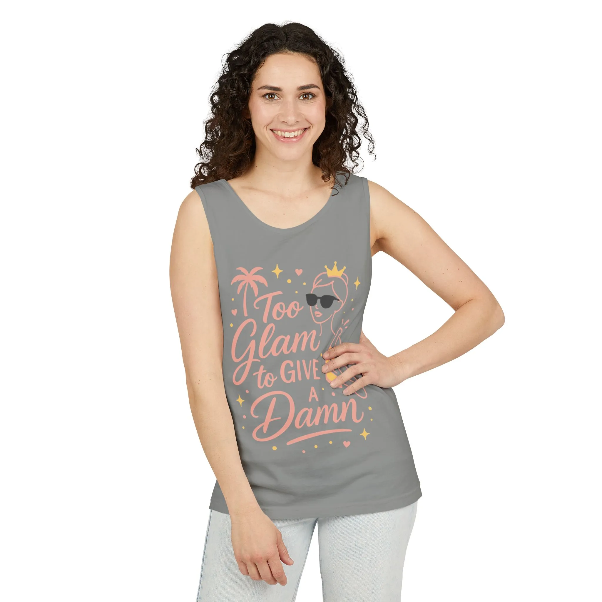 Too Glam to Give a Damn Bridal Party Tank Top, Bachelorette Party Tee, Bridesmaid Wedding Tee, Hen Party Top, Bridal Shower,Bridesmaids Gift - Image 10