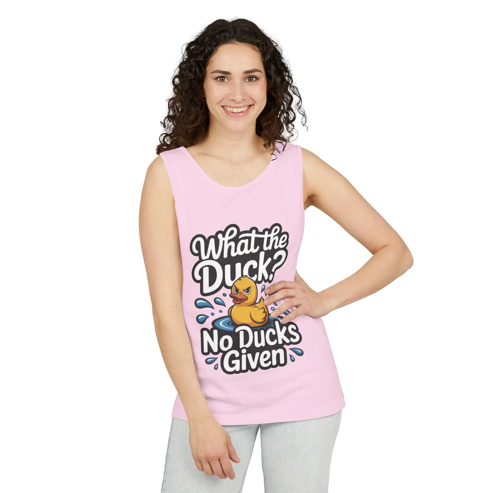 What The Duck Funny Womens Tank Top, No Ducks Given Tee, Sarcastic Duck Tee, Rubber Duck Graphic Tank, Humor Gift For Her,Beach Party Outfit - Image 16