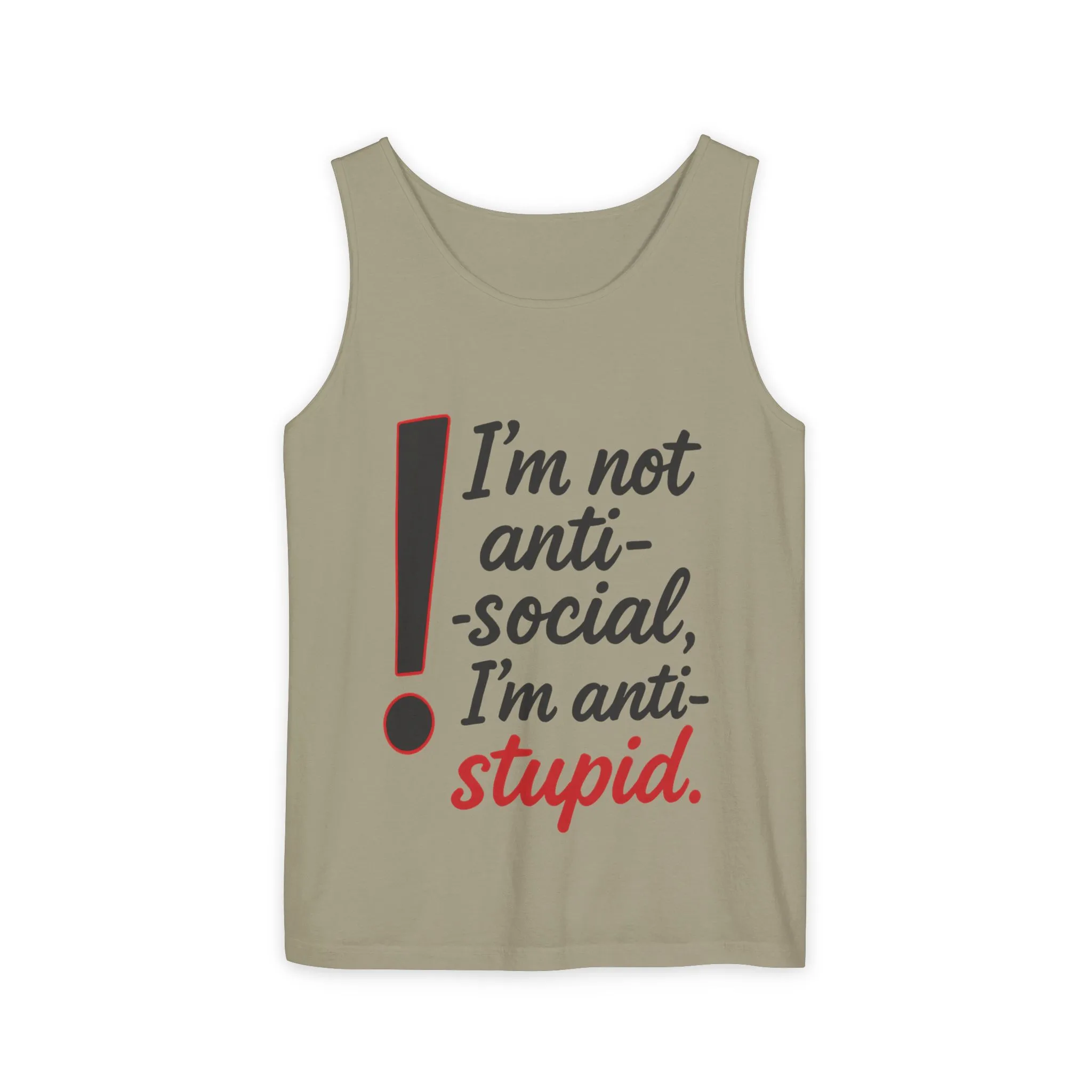 Anti-Social Womens Tank Top, Funny Graphic Summer Apparel, Beachwear, Humorous Womens Tee, Graphic Tee for Introverts & Thinkers - Image 31