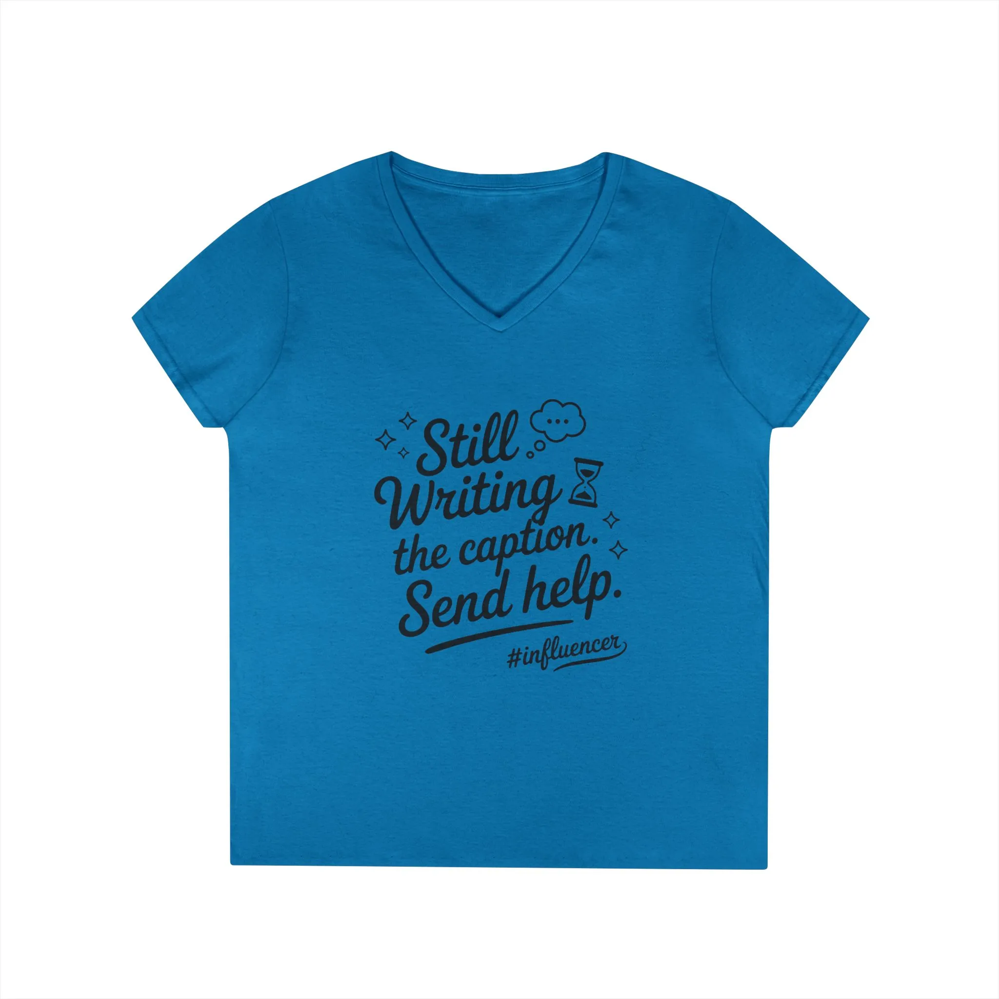 Funny Influencer Womens V-Neck T-Shirt, Social Media Tee, Funny Tee for Creatives, Gift Social Media Lovers, Fun Gift for Content Creators - Image 16