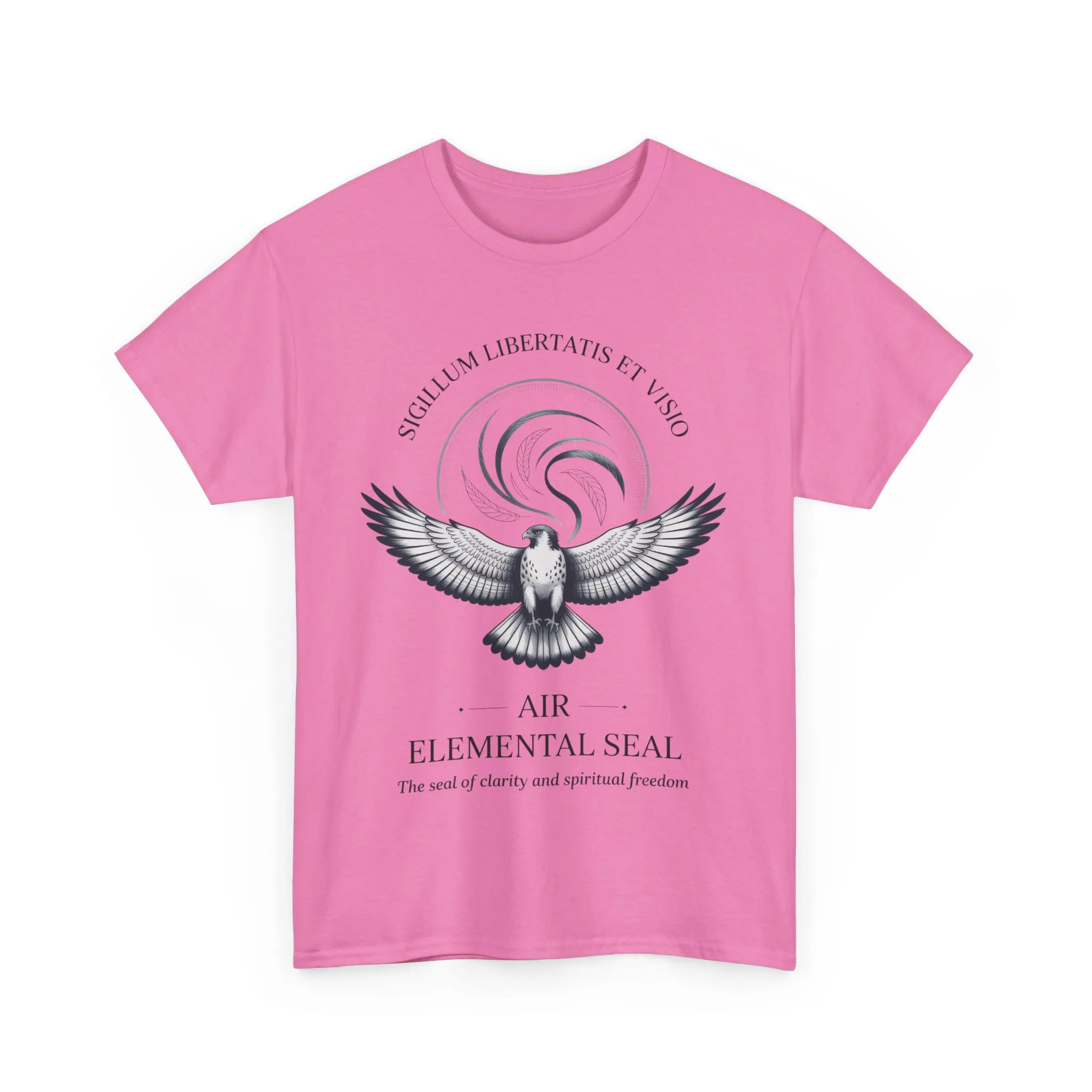 Air Elemental Seal Unisex Cotton Tee, Clarity & Spiritual Freedom Symbol Tee, Unisex Elemental Shirt, Vision Totem Gift, Spiritual Gift - Image 37