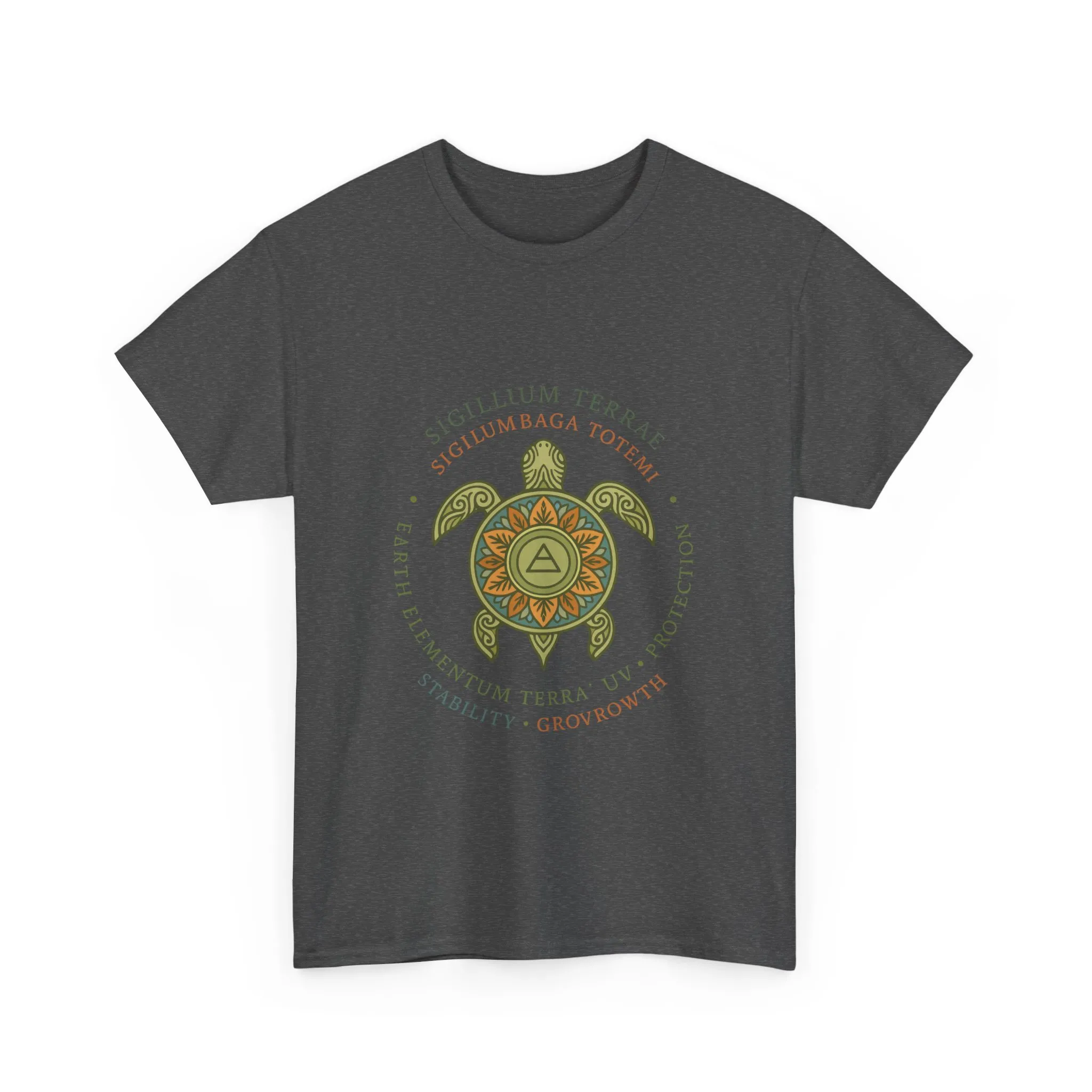 Earth Totem Turtle Unisex T-Shirt, Sigillum Terrae Symbol, Elemental Growth Unisex Tee, Spiritual UV Protection Shirt, Nature Symbol Gift - Image 21