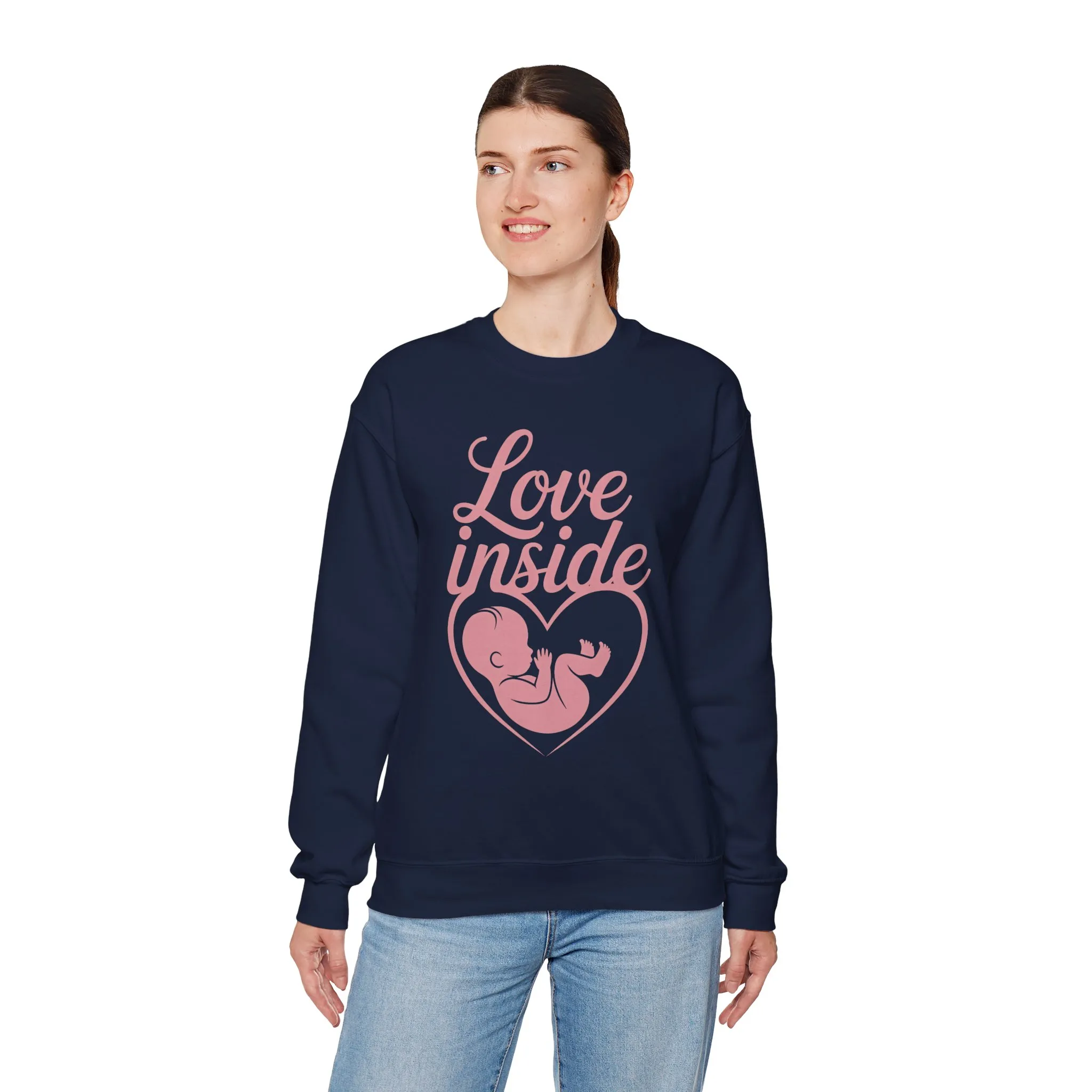 Maternity Sweatshirt, Pregnancy Announcement Tee, Baby Inside Mom To Be Gift, Expecting Mother Gift, Pregnancy Reveal Top, Baby Shower Top - Image 3