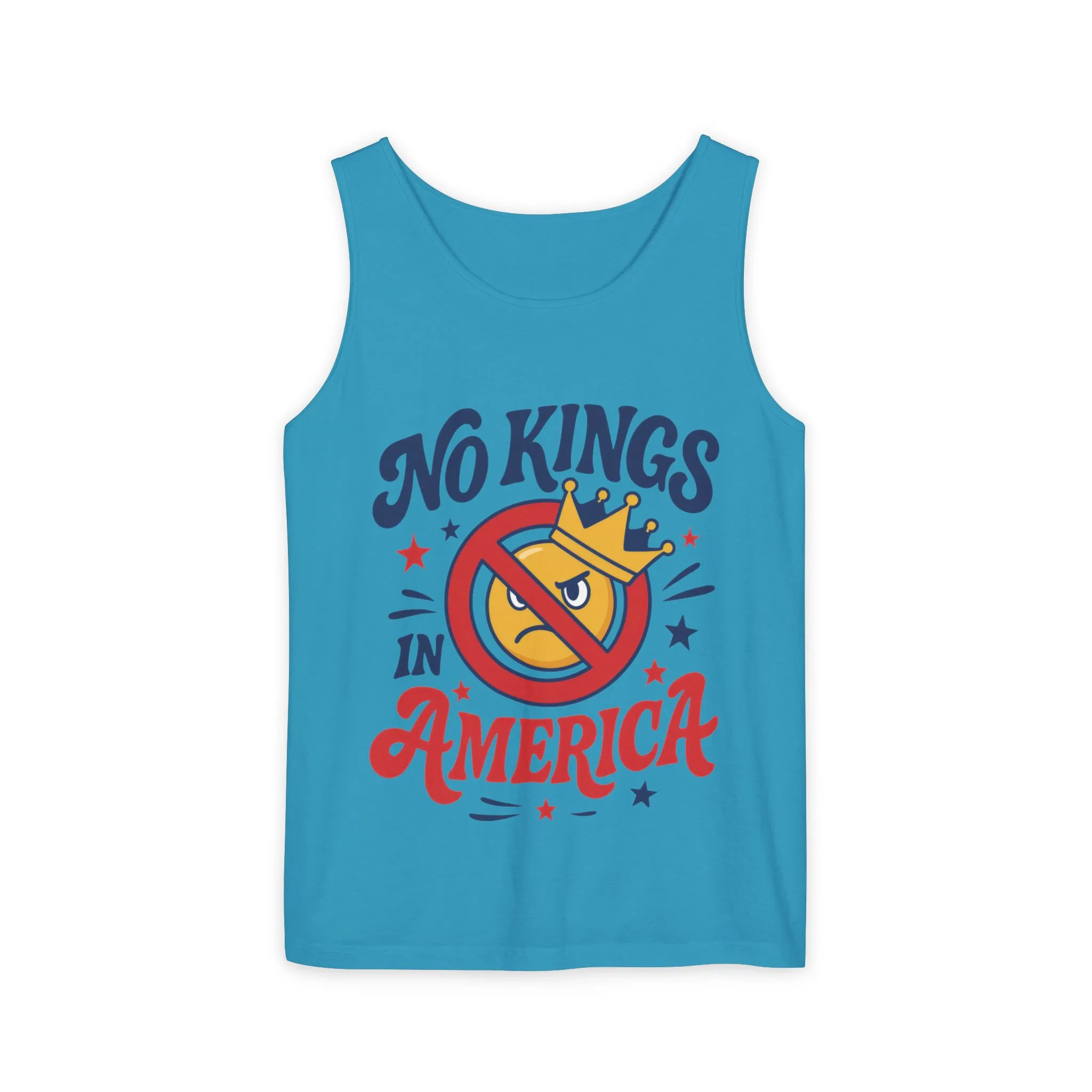 No Kings in America Tank Top - Funny Patriotic Anti Monarchy Sleeveless Shirt - USA Freedom Top, Unisex Summer Apparel, USA Independence Day - Image 13