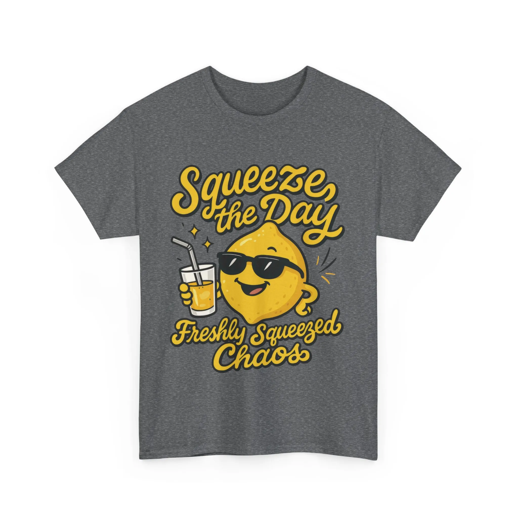 Funny Lemon Shirt for Women - Squeeze The Day Freshly Squeezed Chaos Tee - Cute Positive Citrus Graphic Tee, Fun Summer Tee for Beach Vibes - Image 13
