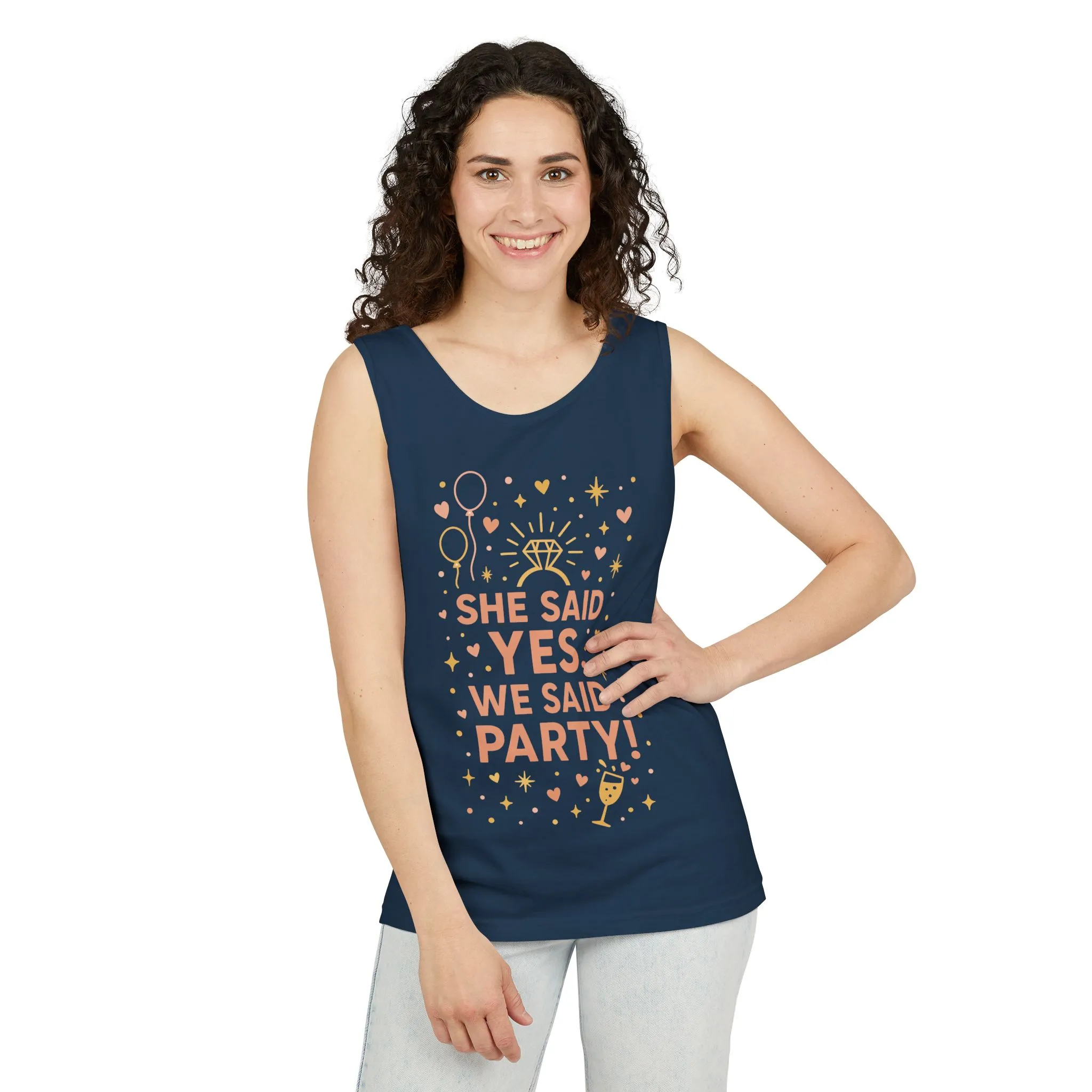 Bridal Party Tank Top, Bachelorette Party Tee, Bridesmaid Wedding Tee, Hen Party Tank, Bridal Shower, Bridesmaids Gift - Image 14