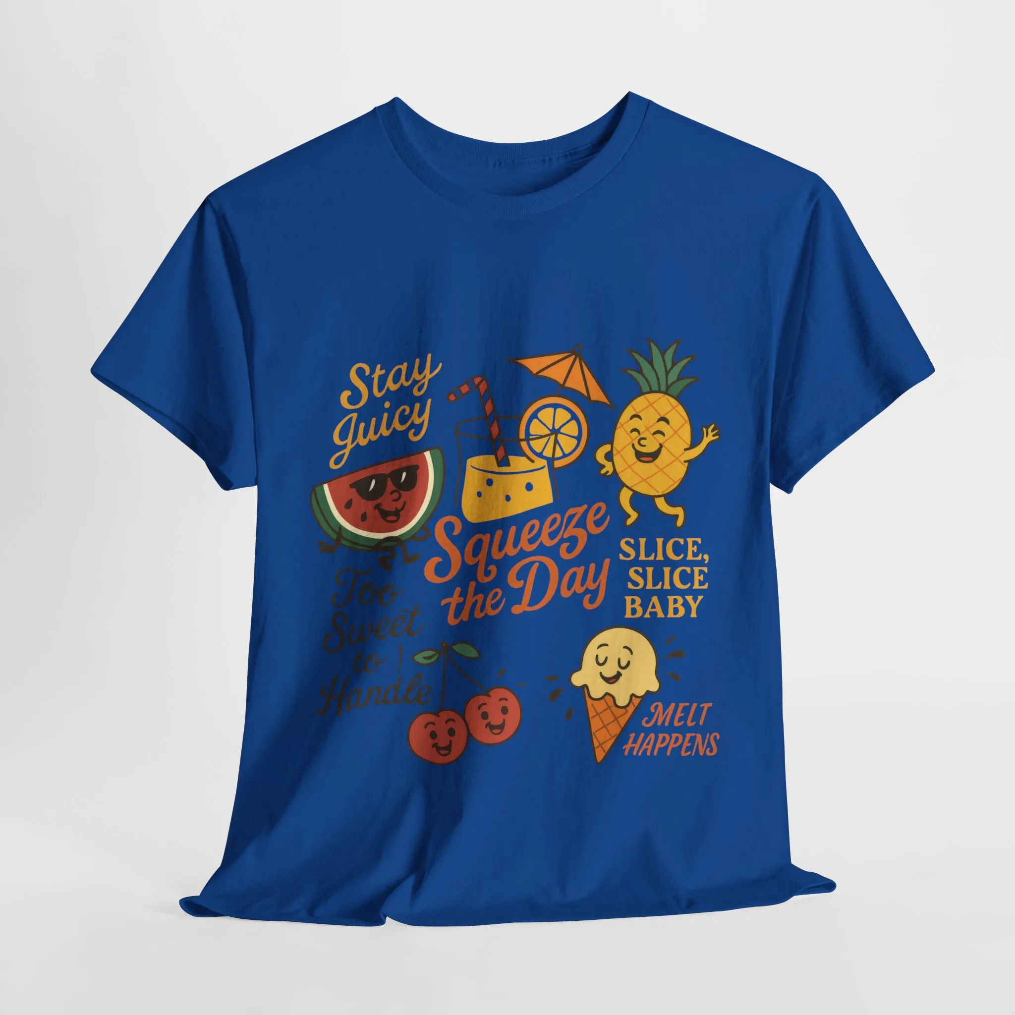 Cute Fruit Pun T-Shirt for Women, Summer Graphic Tee, Kawaii Watermelon Pineapple Ice Cream Design, Squeeze the Day Shirt, Stay Juicy Top - Image 19