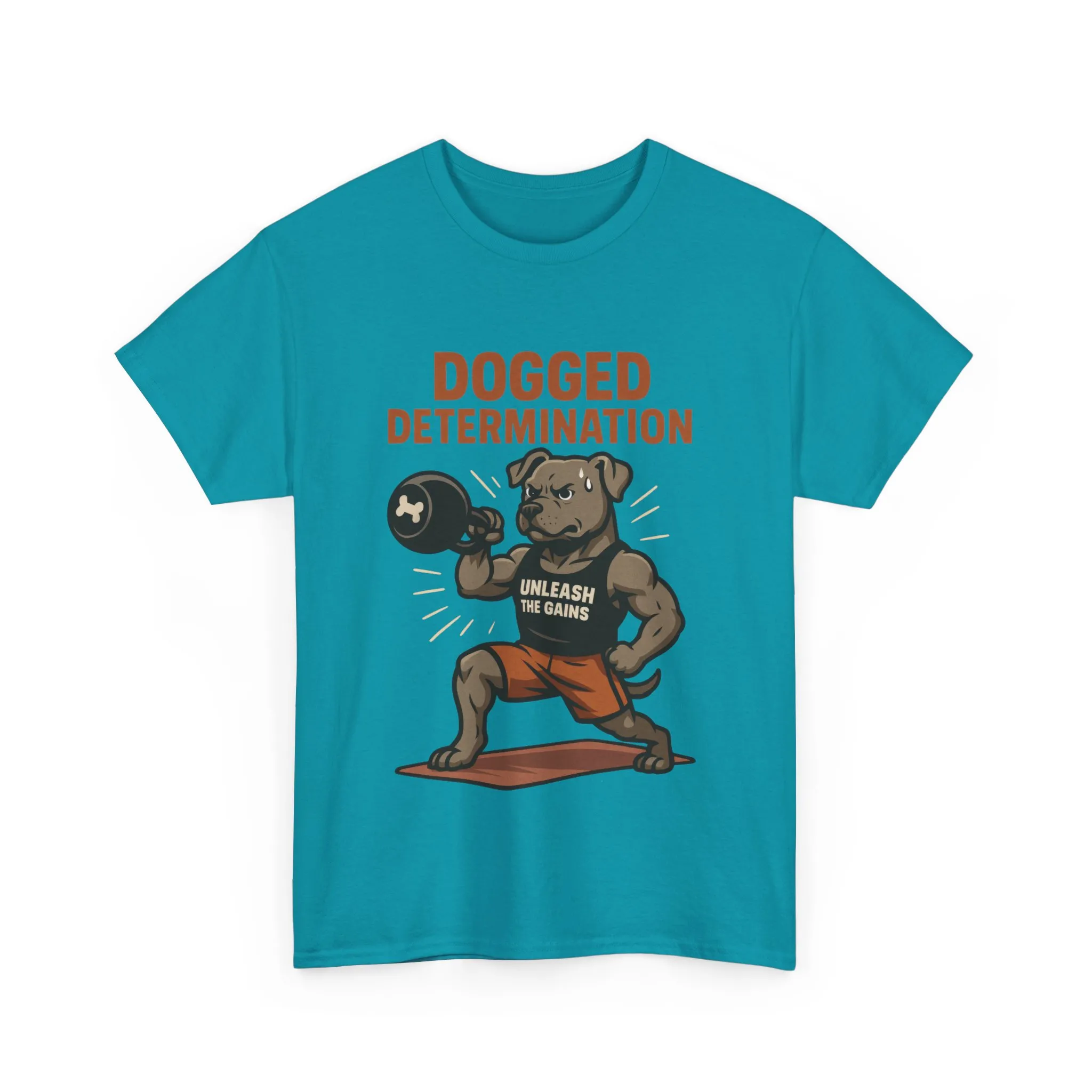 Funny Gym Dog T-Shirt for Men, Workout Bulldog Graphic Tee, Fitness Motivation Shirt, Dog Lover Gift, Dogged Determination Gym Tee - Image 16