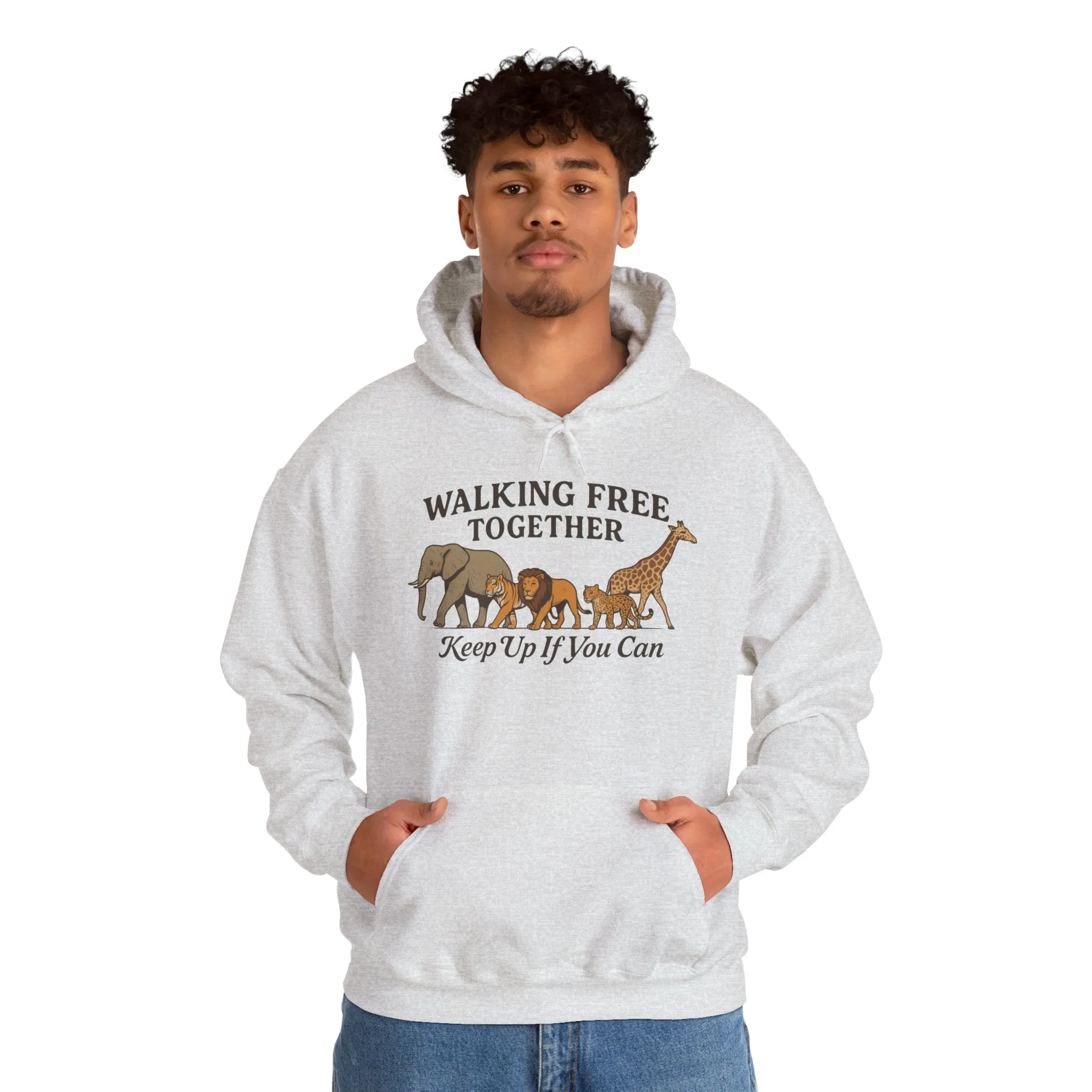 Spirit of the Wild Lion Mens Hoodie - Vacation Mode Funny Jungle King Graphic Pullover for Men, Wildlife Lovers Gift, Cozy Nature Hoodie - Image 7