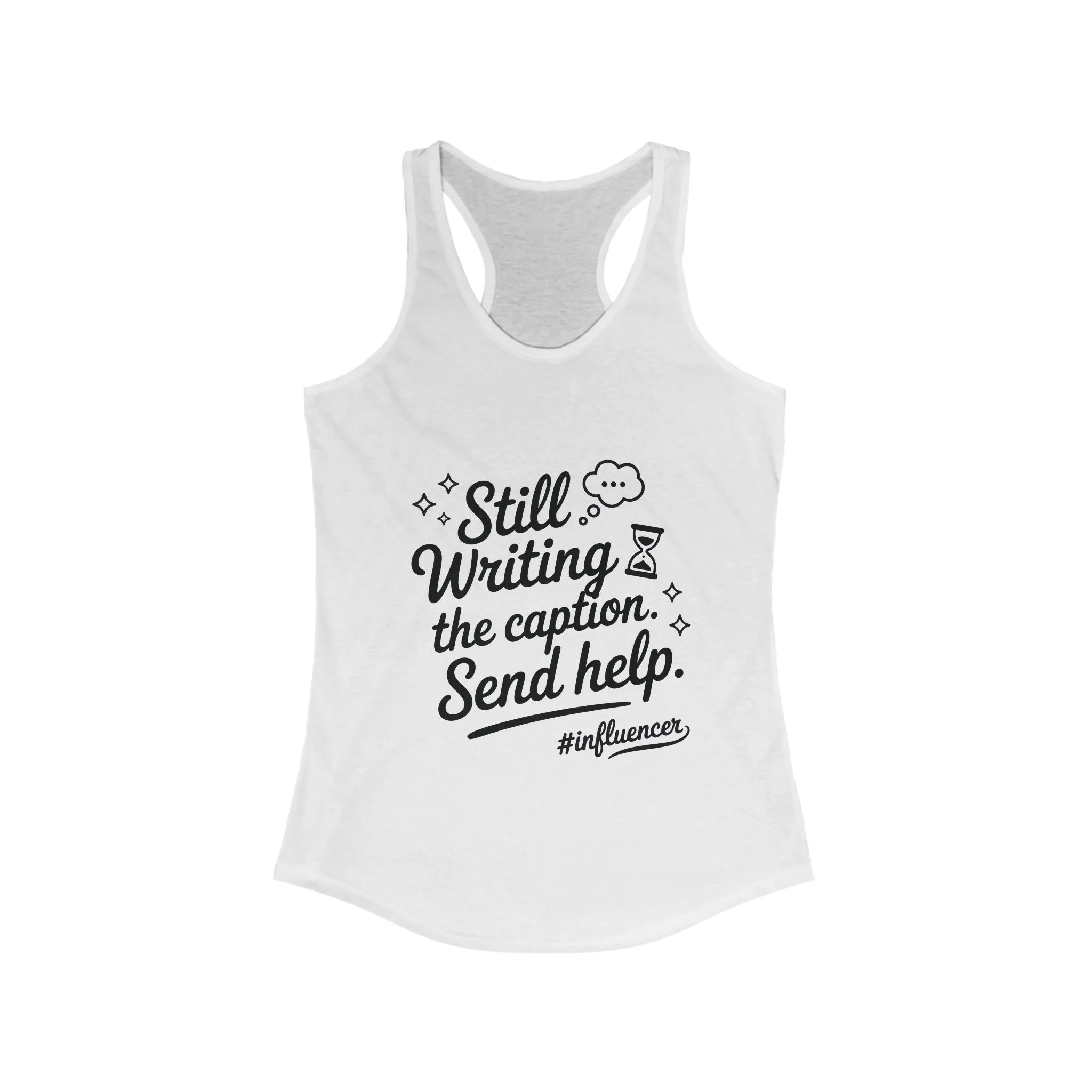 Funny Influencer Womens Tank, Social Media Tee, Workout Shirt, Gym Top, Gift Social Media Lovers, Gift for Content Creators Influencers - Image 3