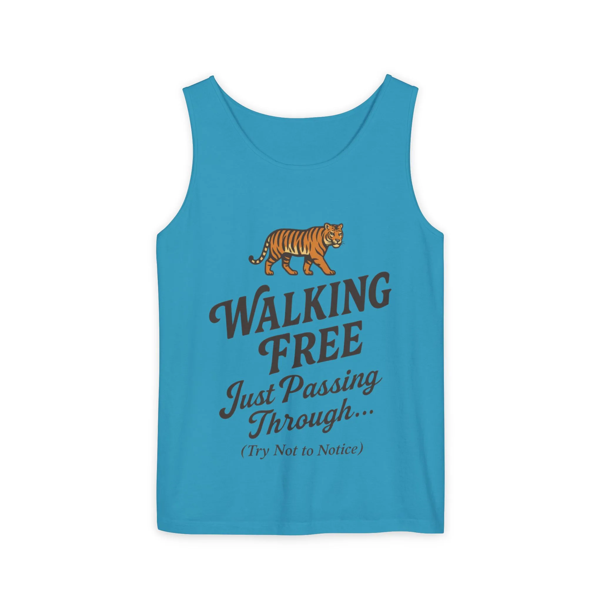Walking Free Mens Tiger Tank Top, Funny Sleeveless Shirt - Wild Animal Summer Top, Mens Beachwear, Gift for Wild Life Lovers - Image 16