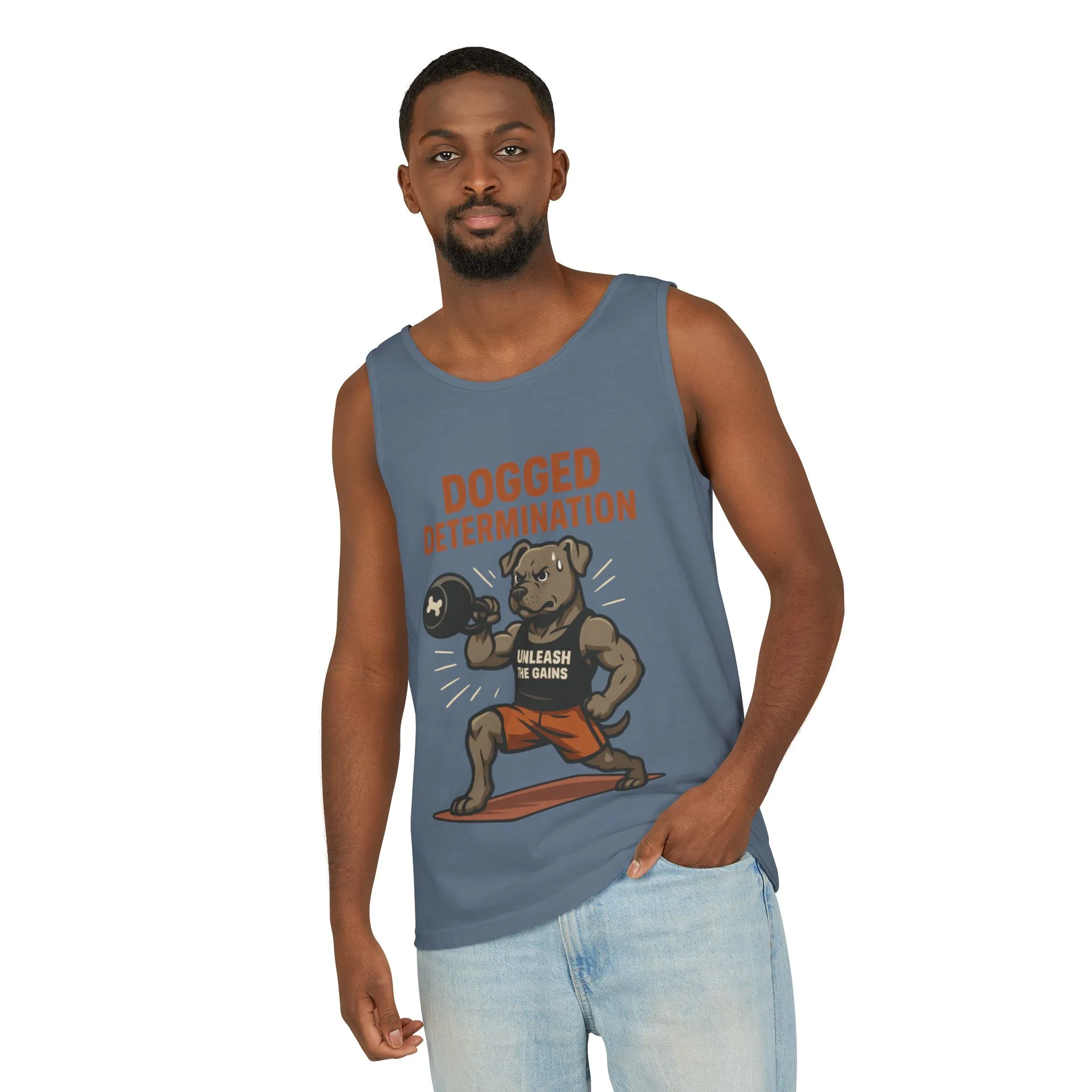 Funny Gym Dog Tank Top for Men, Workout Bulldog Graphic Tee, Fitness Motivation Shirt, Dog Lover Gift, Gym Wear, Fitness Tank Top - Image 15