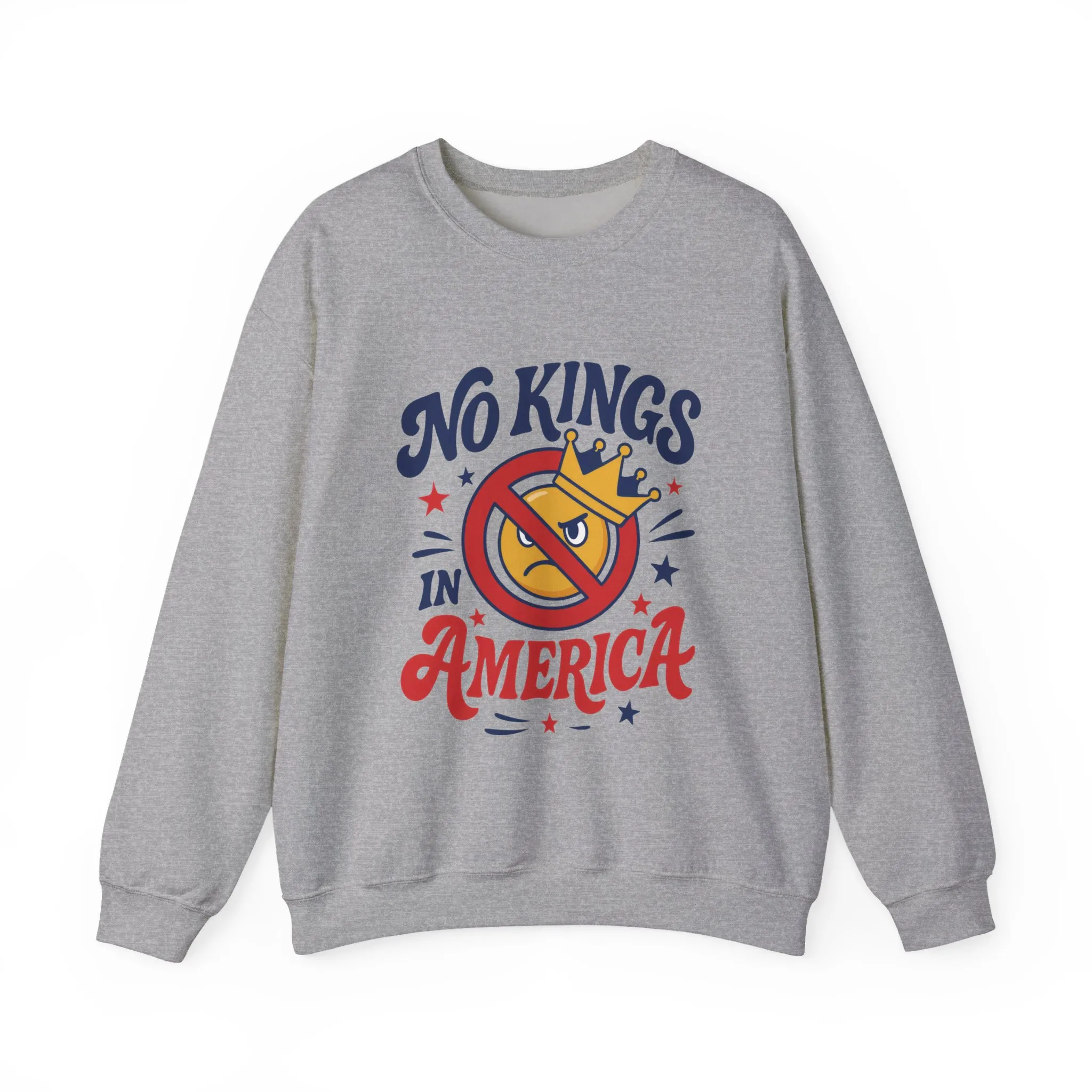 No Kings in America Sweatshirt - Funny Patriotic Anti Monarchy Pullover - USA Independence Sweater, Political Apparel, Gift for Activists - Image 10