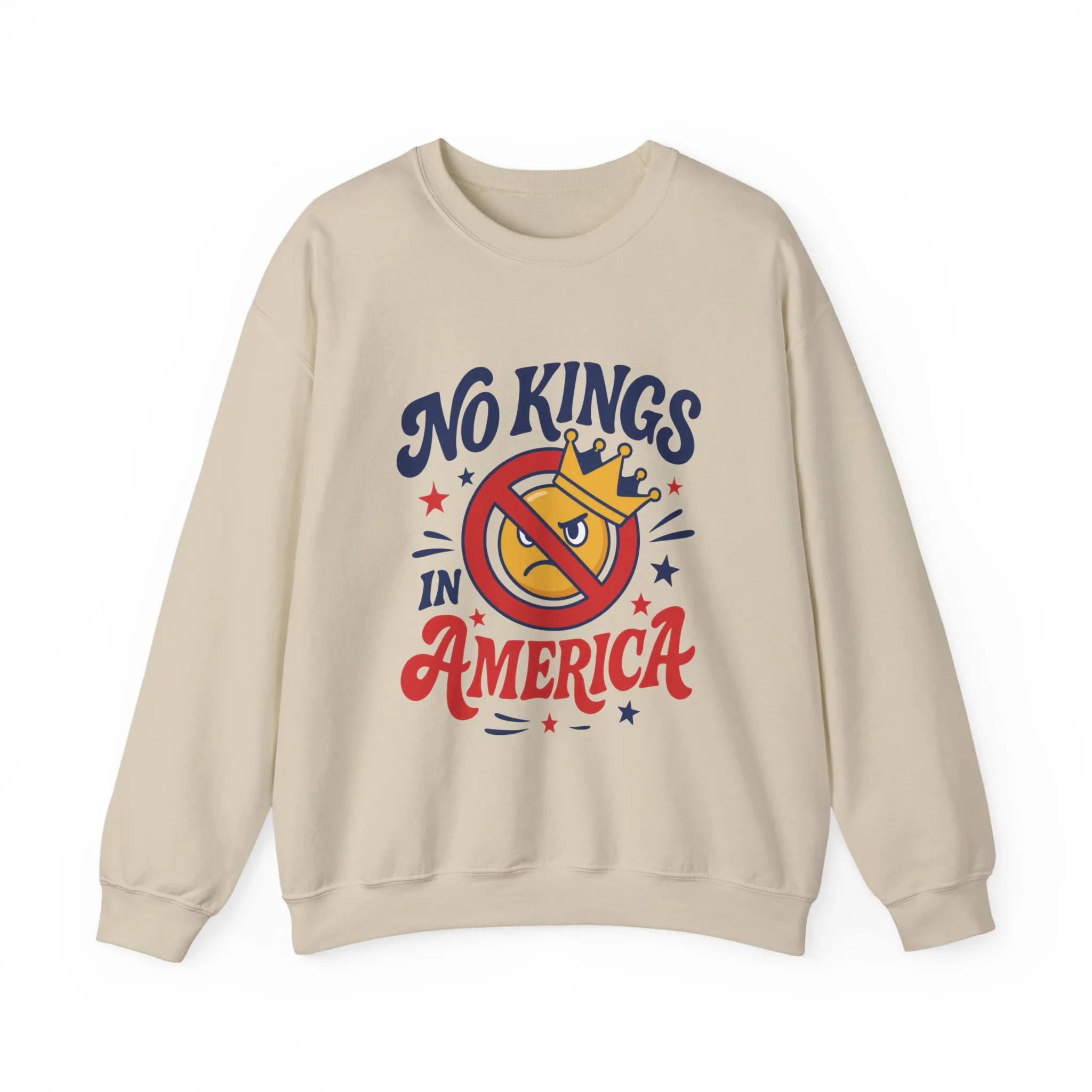 No Kings in America Sweatshirt - Funny Patriotic Anti Monarchy Pullover - USA Independence Sweater, Political Apparel, Gift for Activists - Image 7