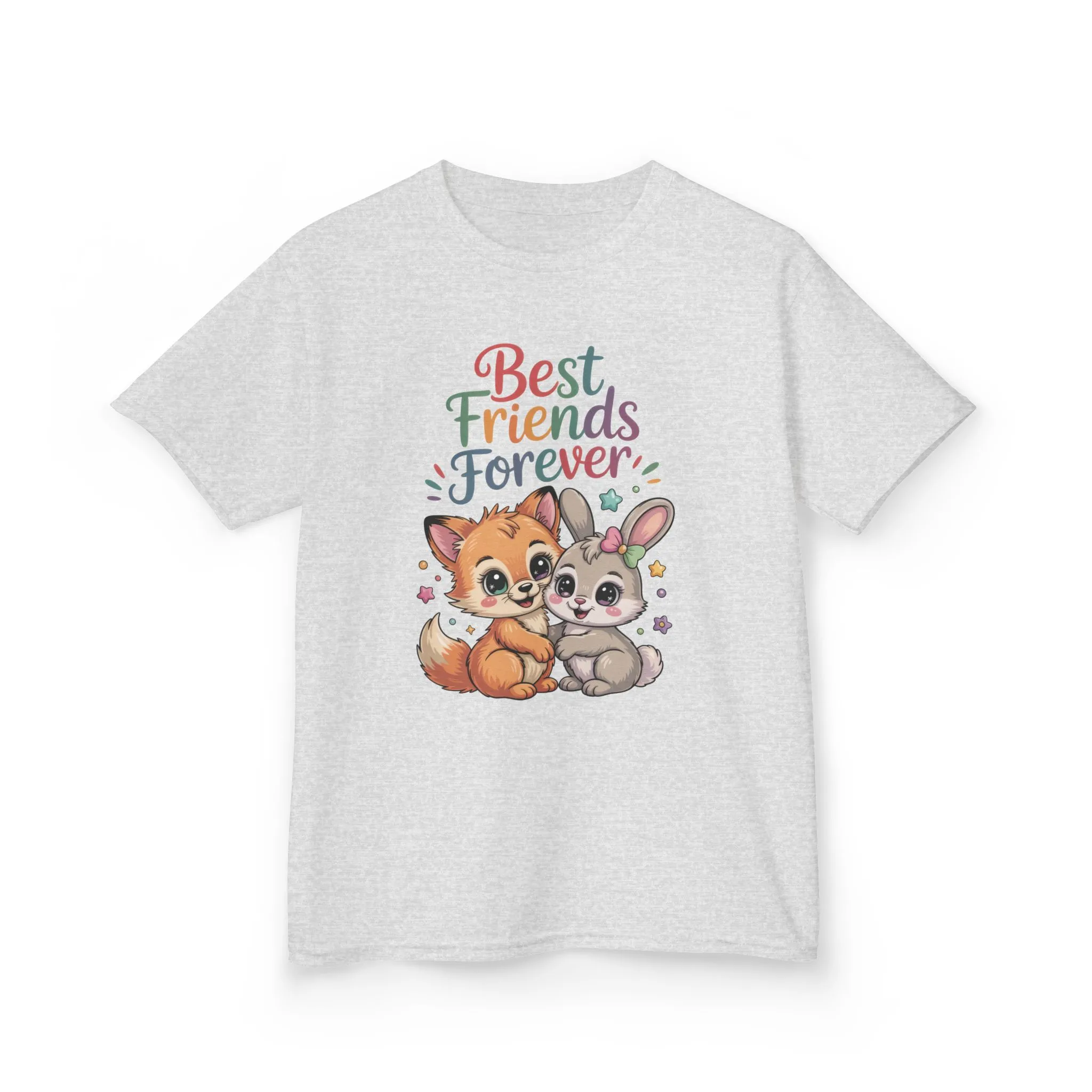 Kids Animal Friends Tee - Best Friends Forever Shirt, Gift for Kids, Toddler T-Shirt, Cute Animal Design, Birthday Gift, Summer Wear - Image 3