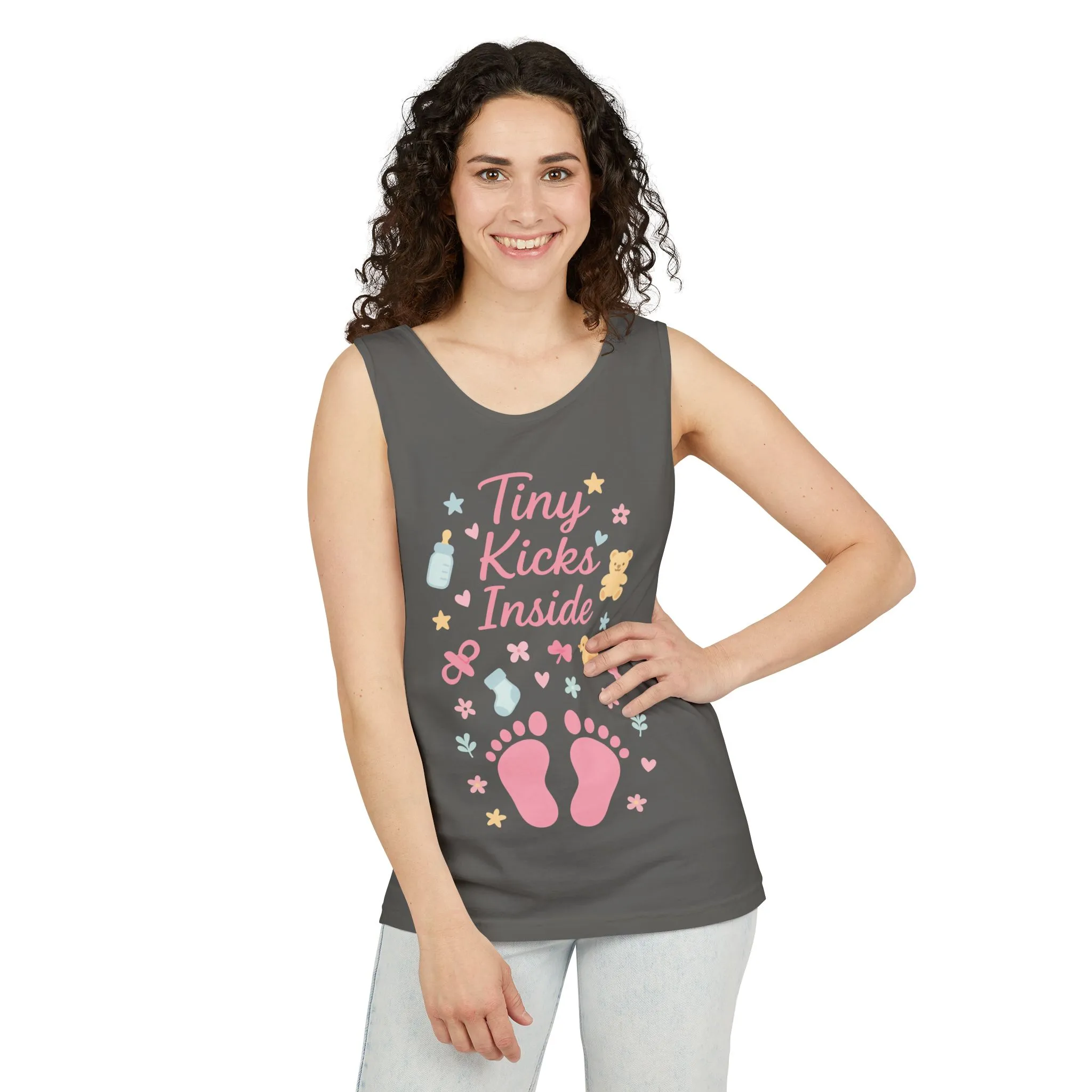 Maternity Tank Top Pregnancy Announcement Shirt, Cute Mom To Be Gift, Expecting Baby Gift, Pregnancy Reveal Top, Baby Shower Shirt - Image 6