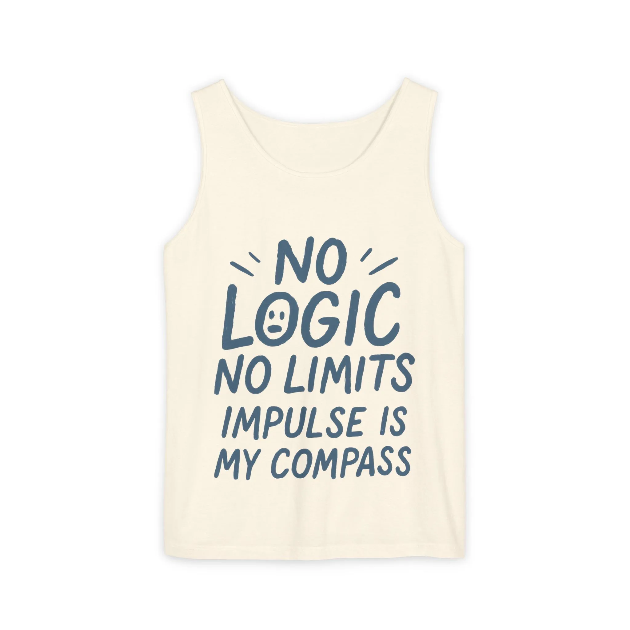 Funny No Logic Womens Tank Top, No Limits Impulse Quote, Carefree Graphic Tee, Gym Apparel for Women, Fitness Gift, Casual Summer Top - Image 5