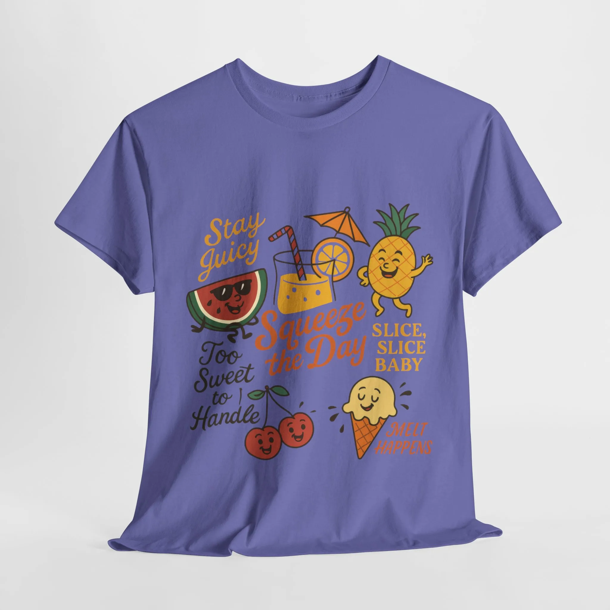 Cute Fruit Pun T-Shirt for Women, Summer Graphic Tee, Kawaii Watermelon Pineapple Ice Cream Design, Squeeze the Day Shirt, Stay Juicy Top - Image 22