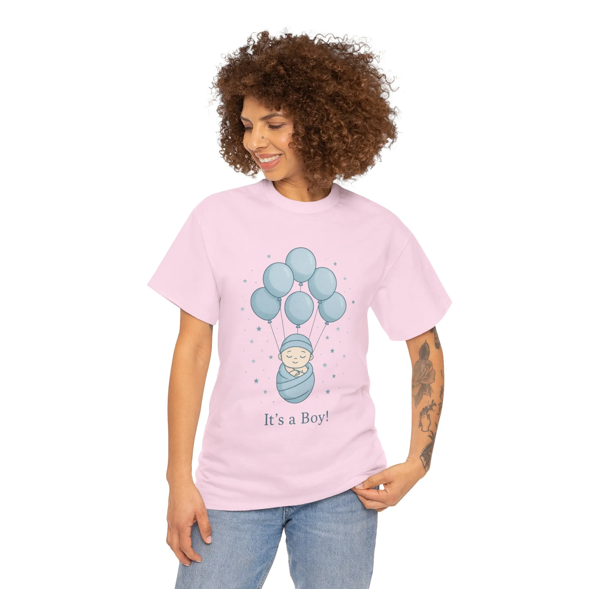 Its a Boy Maternity T-Shirt, Baby Boy Pregnancy Announcement Shirt, Gender Reveal Mom To Be Gift, Expecting Baby Shower Tee - Image 23
