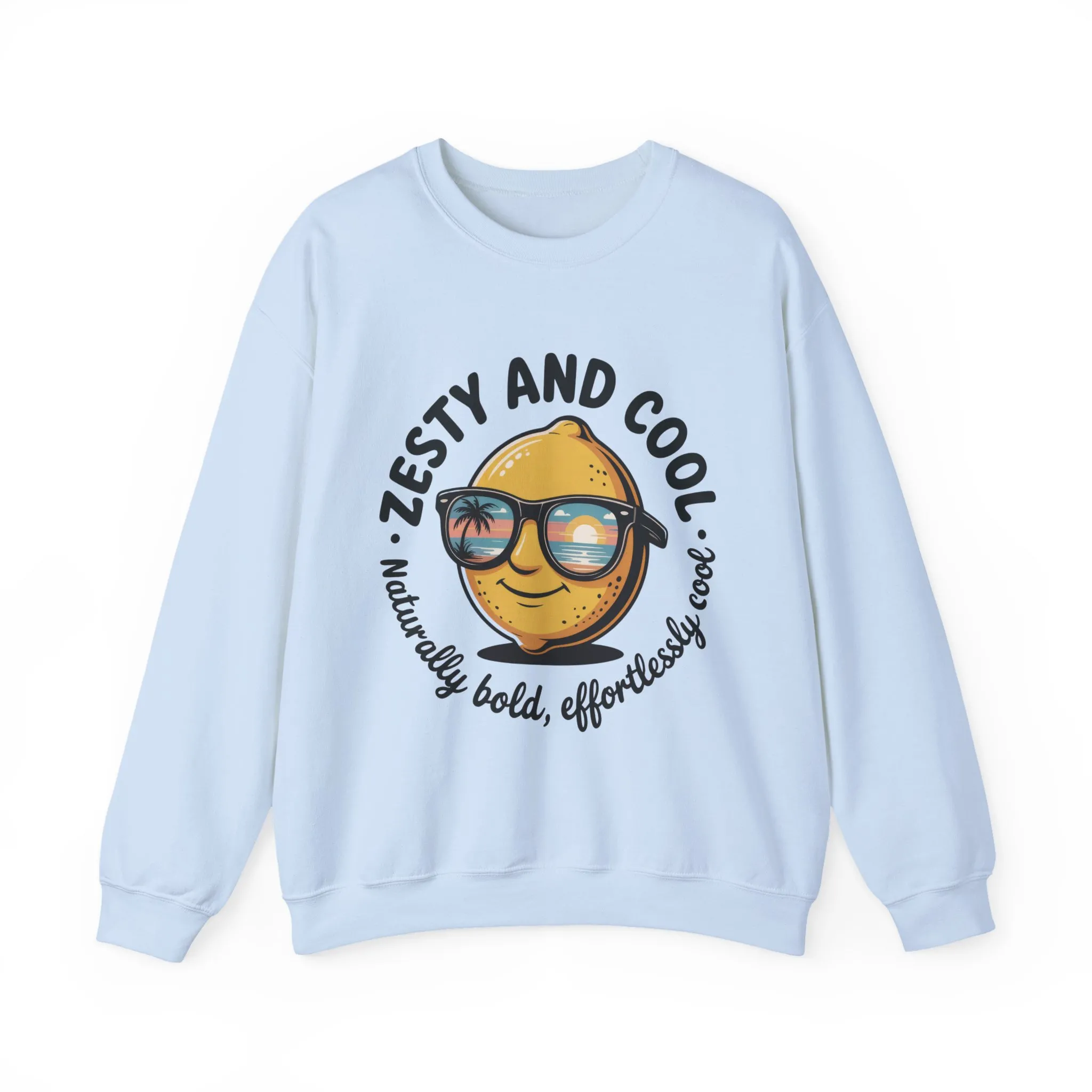 Zesty and Cool Crewneck Sweatshirt, Womens Lemon Sweatshirt for Casual Wear, Trendy Gift, Summer Vibes, Comfortable Apparel - Image 28