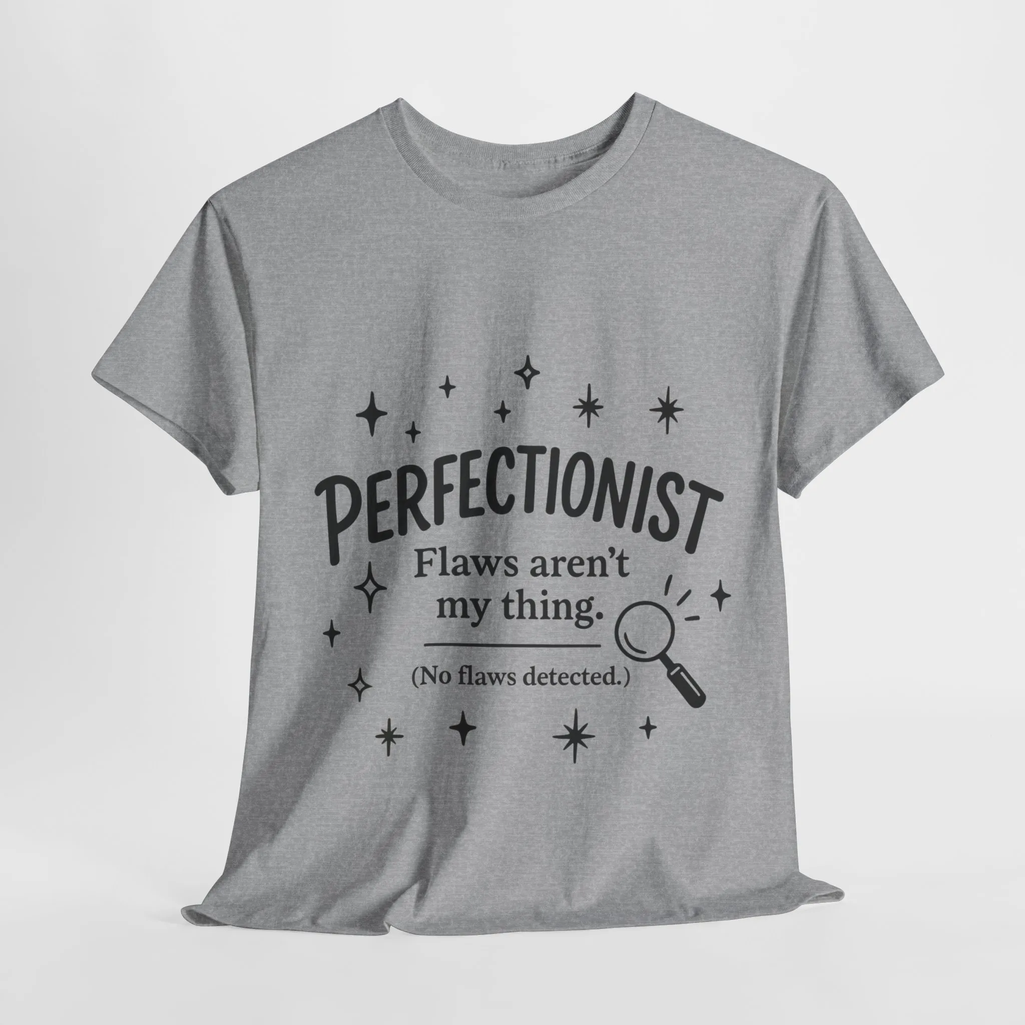 Funny Perfectionist T-Shirt for Women, No Flaws Detected Graphic Tee, Minimalist Humor Shirt, Gift for OCD, Flawless Queen - Image 13
