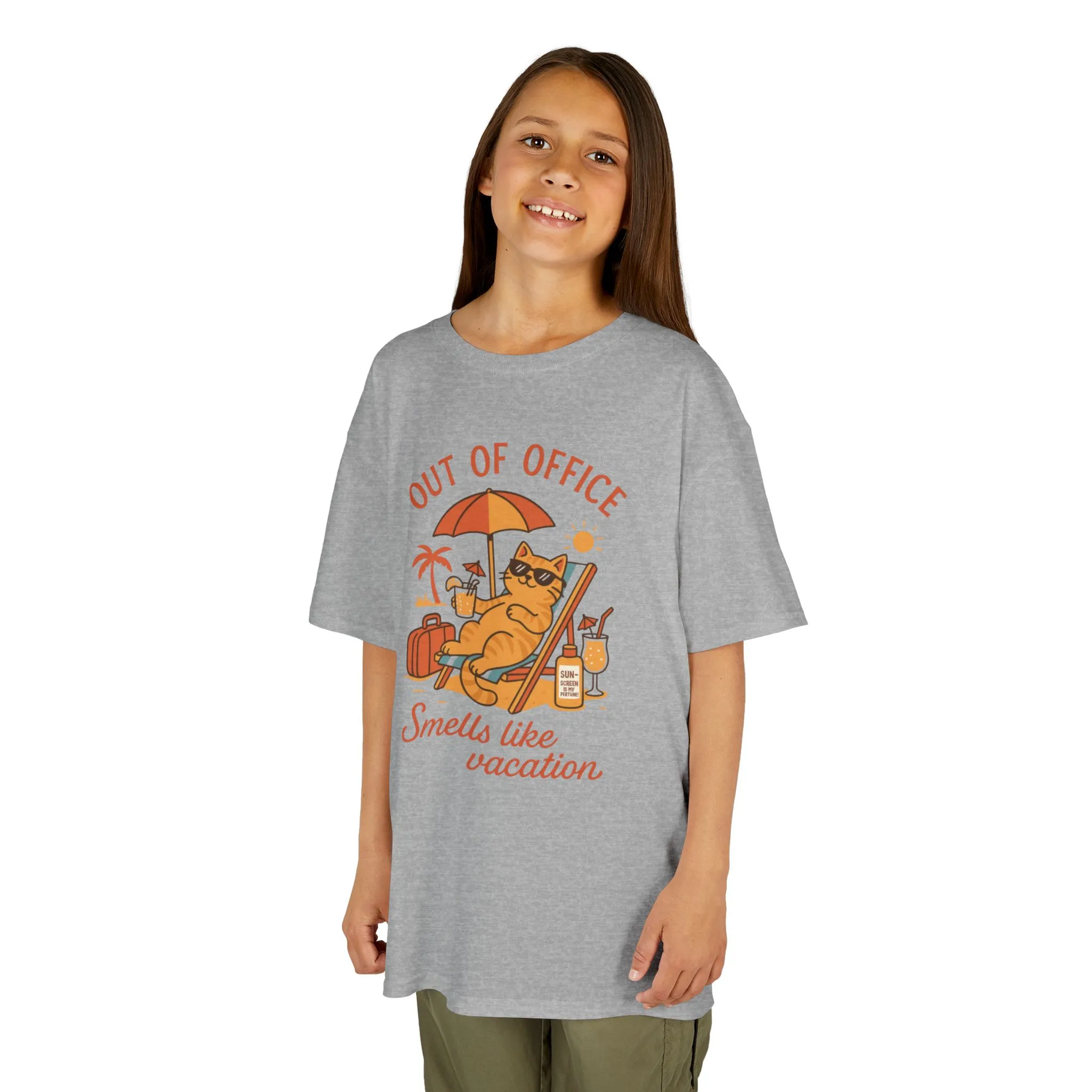 Funny Cat Vacation T-Shirt for Kids, Out of Office Beach Shirt, Summer Holiday Tee, Summer Fun, Beachwear, Travel Tee, Gift for Kids - Image 8
