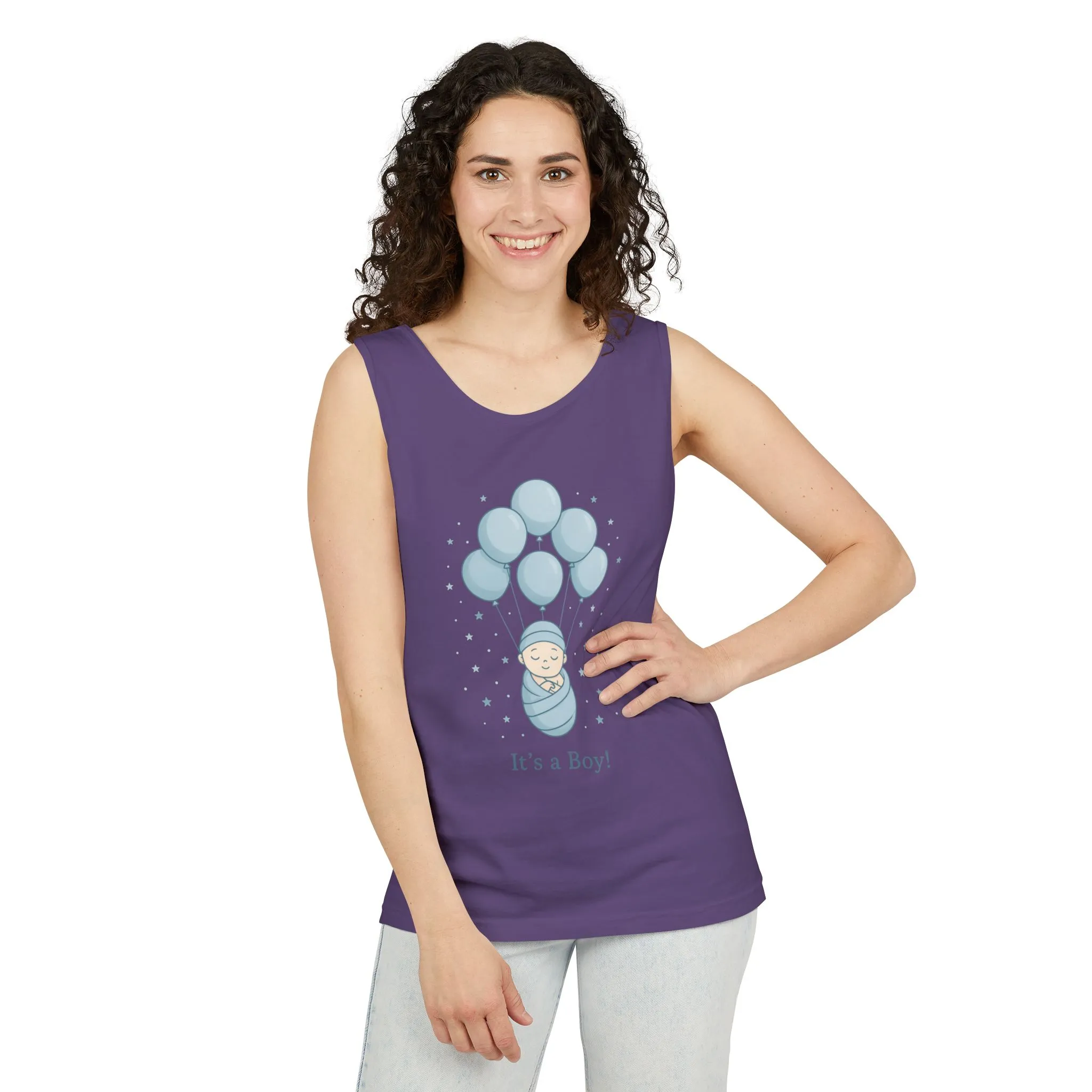 Its a Boy Maternity Tank Top, Baby Boy Pregnancy Announcement Tank, Gender Reveal Mom To Be Gift, Expecting Baby Shower Top - Image 22