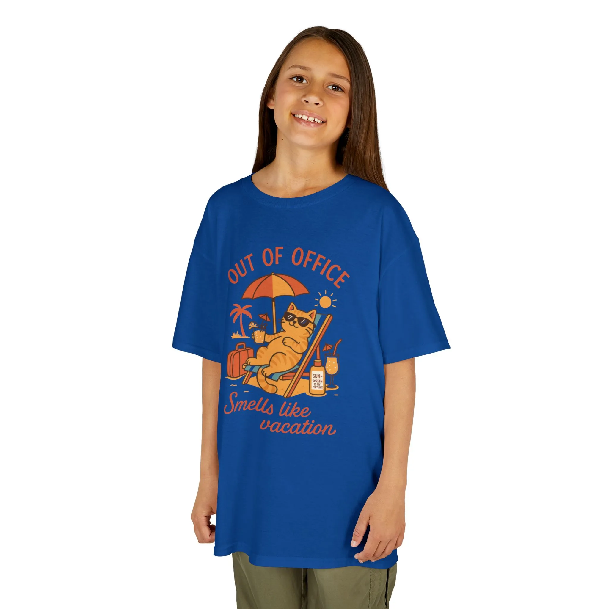 Funny Cat Vacation T-Shirt for Kids, Out of Office Beach Shirt, Summer Holiday Tee, Summer Fun, Beachwear, Travel Tee, Gift for Kids - Image 32