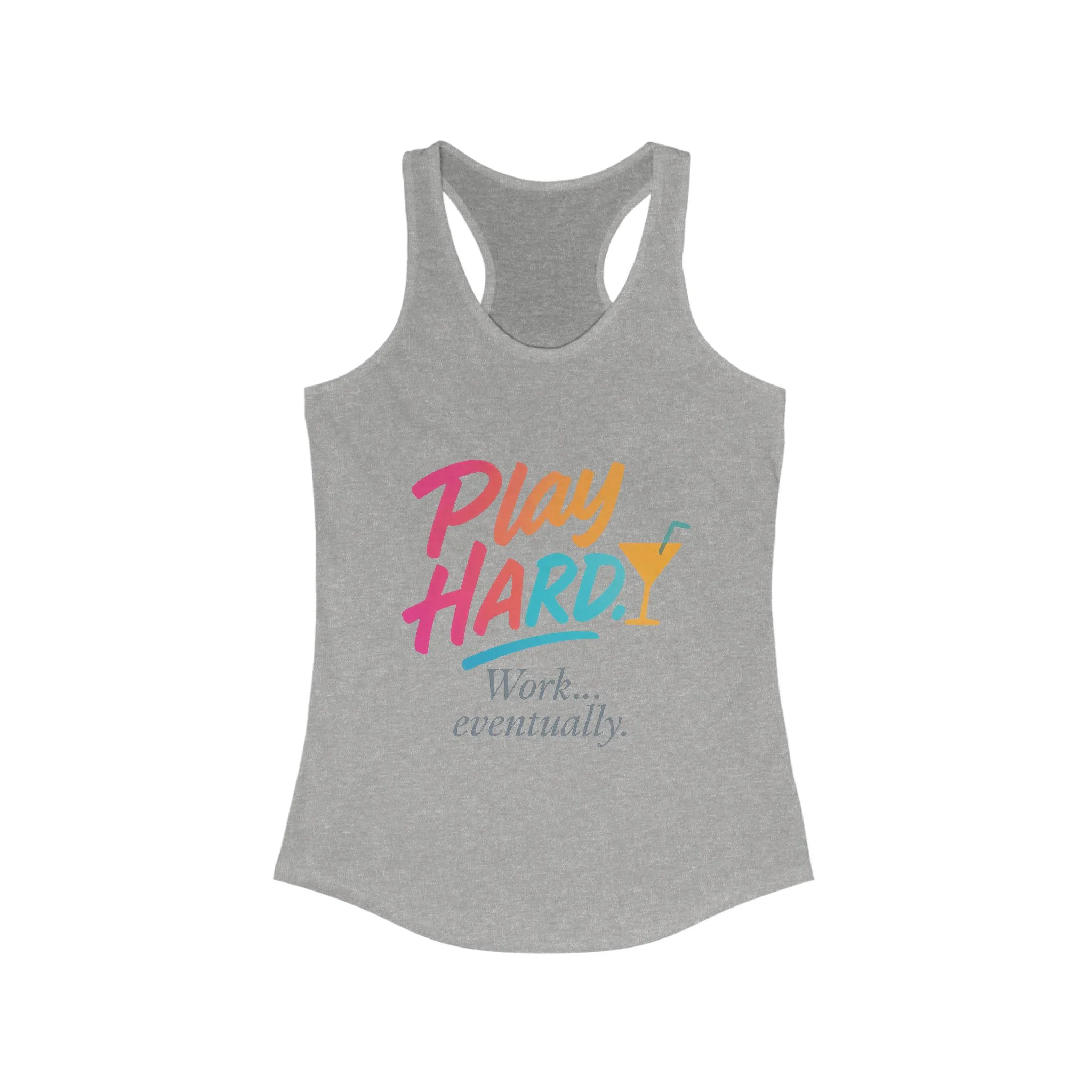 Play Hard Women's Racerback Tank - Motivational Summer Top, Fitness Wear, Casual Lounge Shirt, Gift for Her, Workout Tank - Image 21