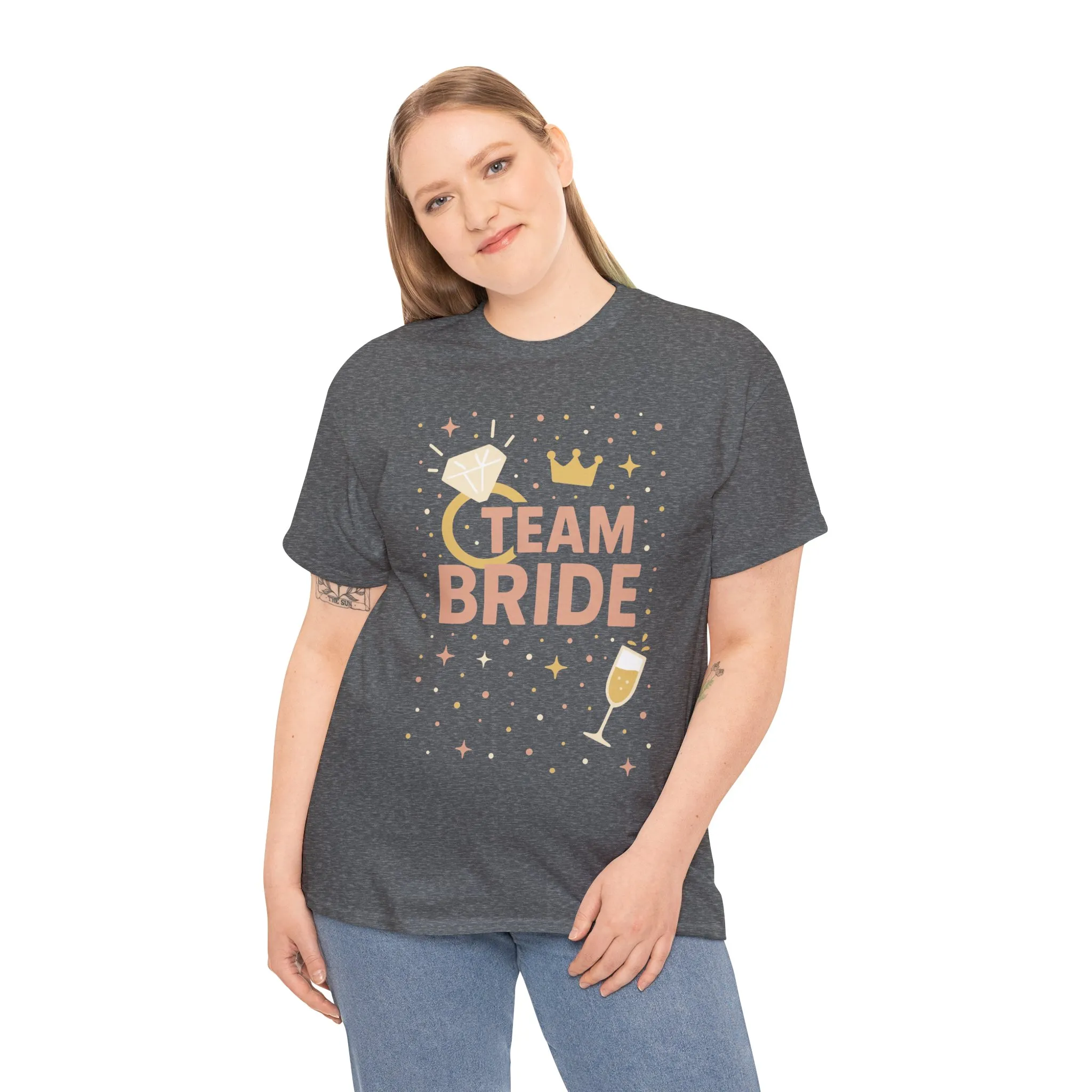 Team Bride T-Shirt, Bachelorette Party Tee, Bridesmaid Wedding Tee, Hen Party Matching Shirts, Bridal Shower, Bridesmaids Gift - Image 9