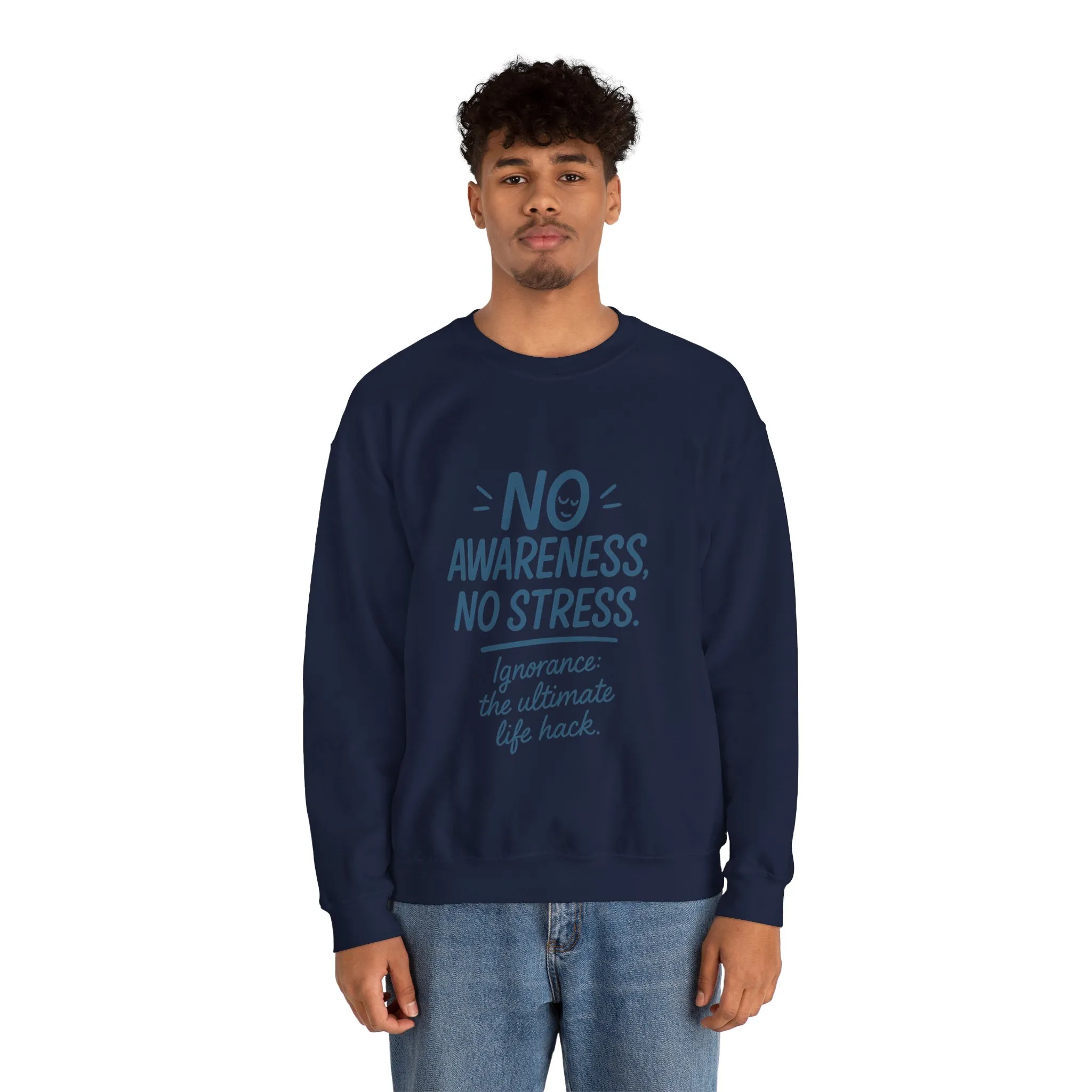 Funny Mens Mindful Crewneck Sweatshirt, Cozy Sweatshirt, Awareness Sweatshirt, Casual Style Gift, Perfect for Self-Care Days - Image 26