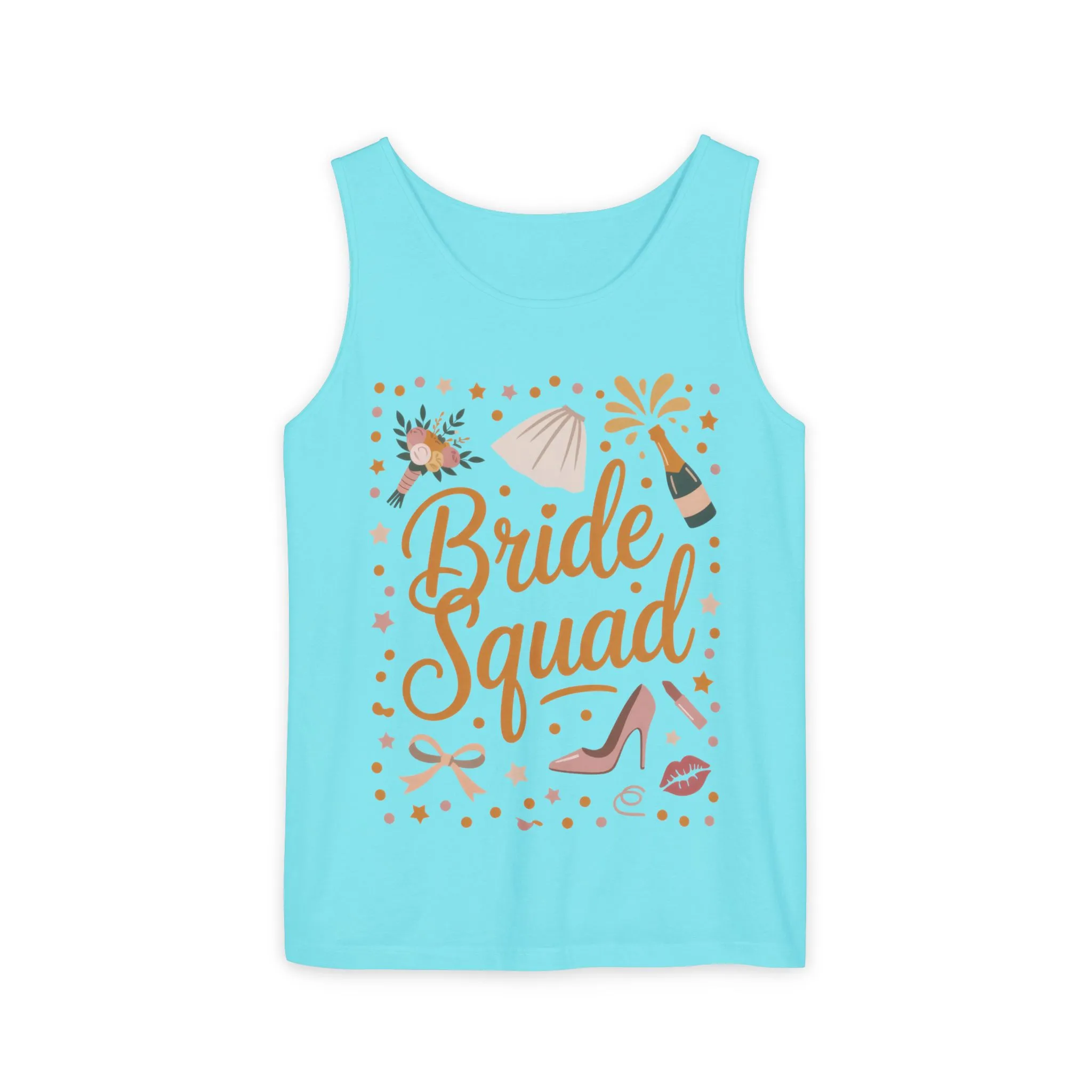 Bride Squad Tank Top, Bachelorette Party T-Shirt, Bridesmaid Wedding Tee, Hen Party Matching Shirts, Bridal Shower, Gift for Bridesmaids - Image 23