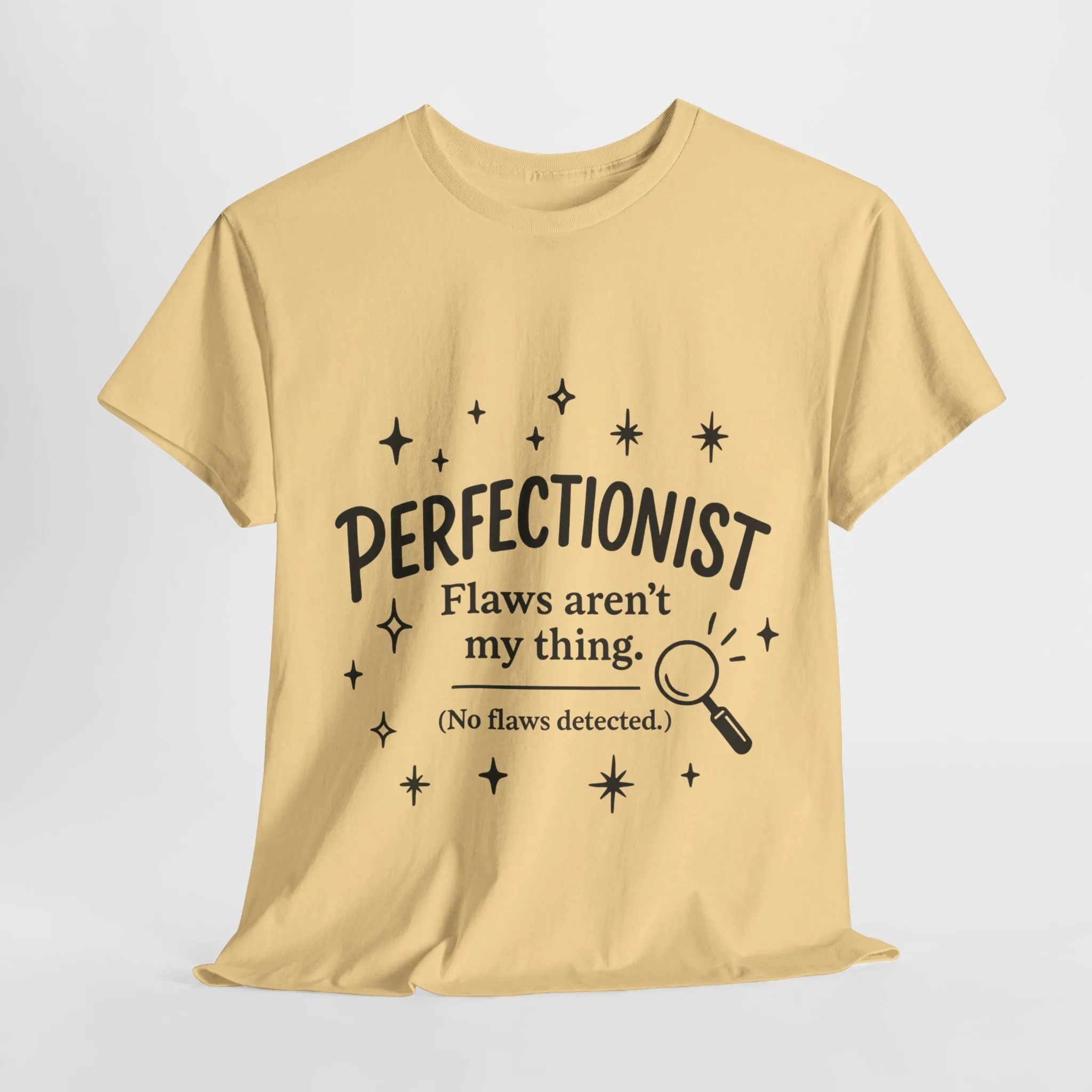 Funny Perfectionist T-Shirt for Women, No Flaws Detected Graphic Tee, Minimalist Humor Shirt, Gift for OCD, Flawless Queen - Image 10